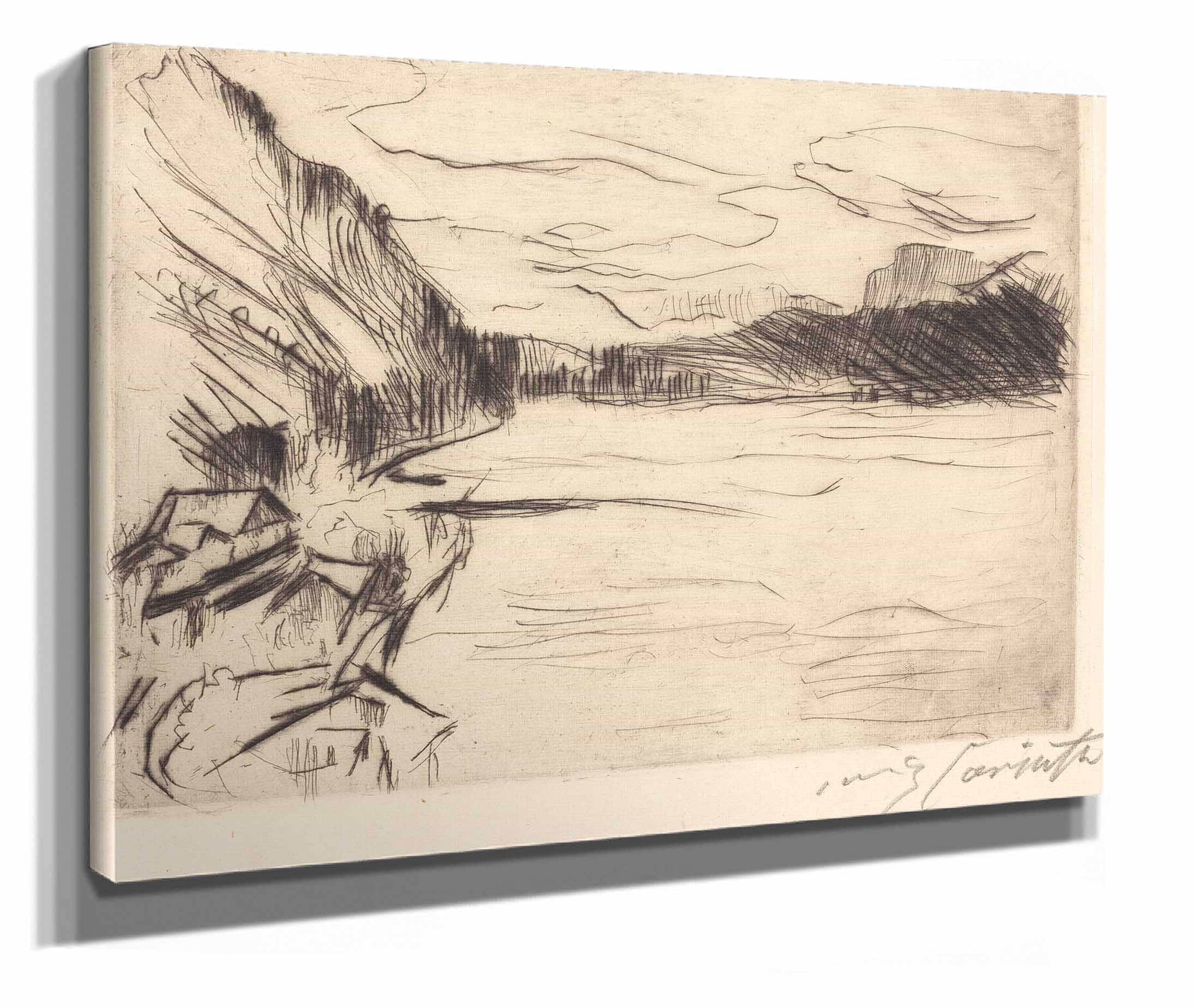 On Walchen Lake Am Walchensee by Lovis Corinth