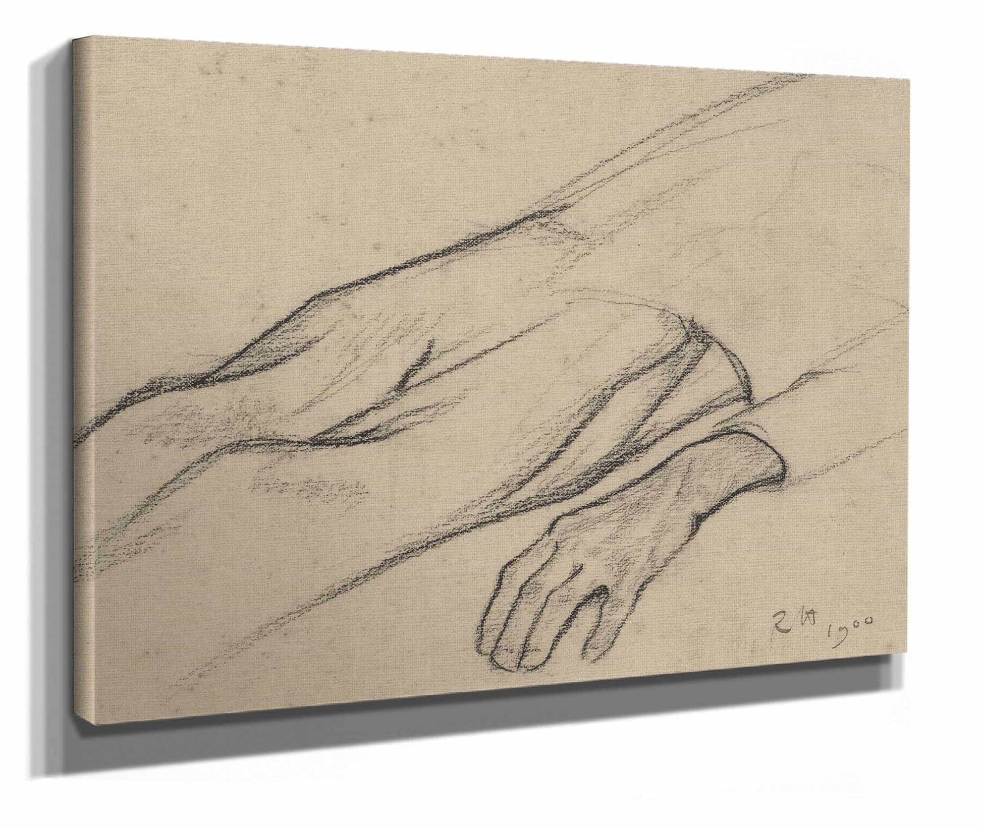 Onderlichaam Van Een Liggende Man by Richard Nicolaus Roland Holst
