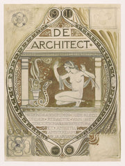 Ontwerp Voor De Omslag Van De Architect  by Richard Nicolaus Roland Holst
