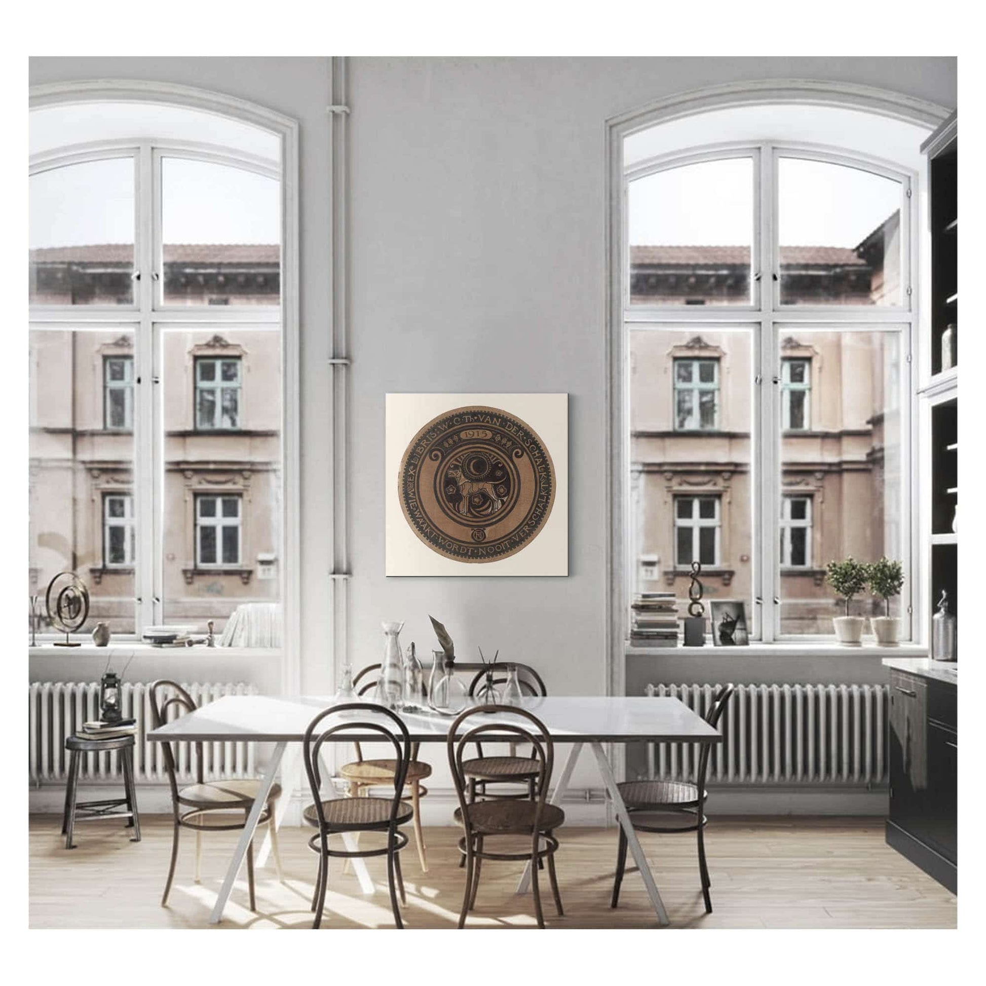 Ontwerp Voor Ex Libris Van W.C.Th. Van Der Schalk by Richard Nicolaus Roland Holst