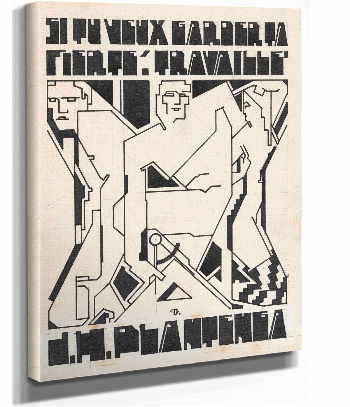 Ontwerp Voor Ex Libris Voor Dh Plantenga by Reijer Stolk