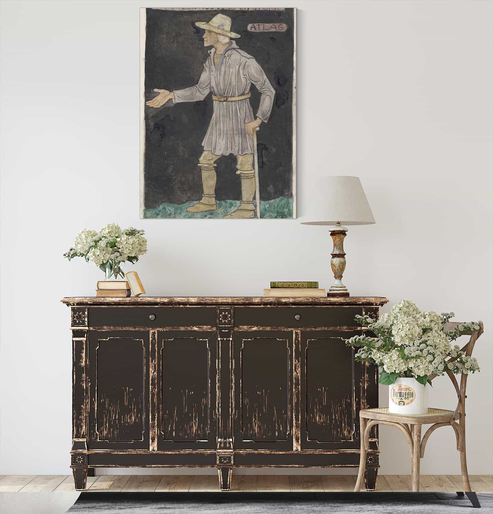 Ontwerp Voor Kostuum Voor Atlas by Richard Nicolaus Roland Holst
