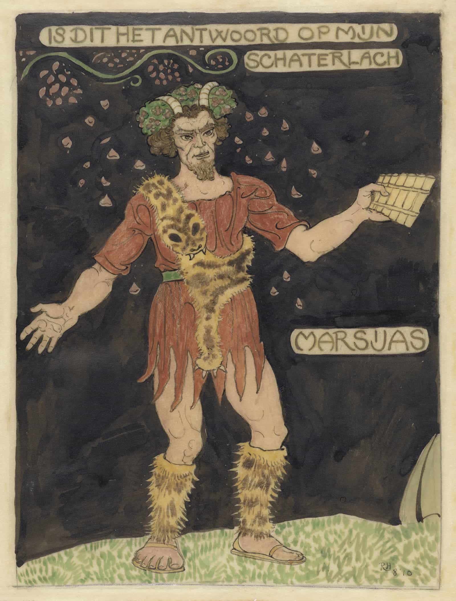 Ontwerp Voor Kostuum Voor Marsyas by Richard Nicolaus Roland Holst