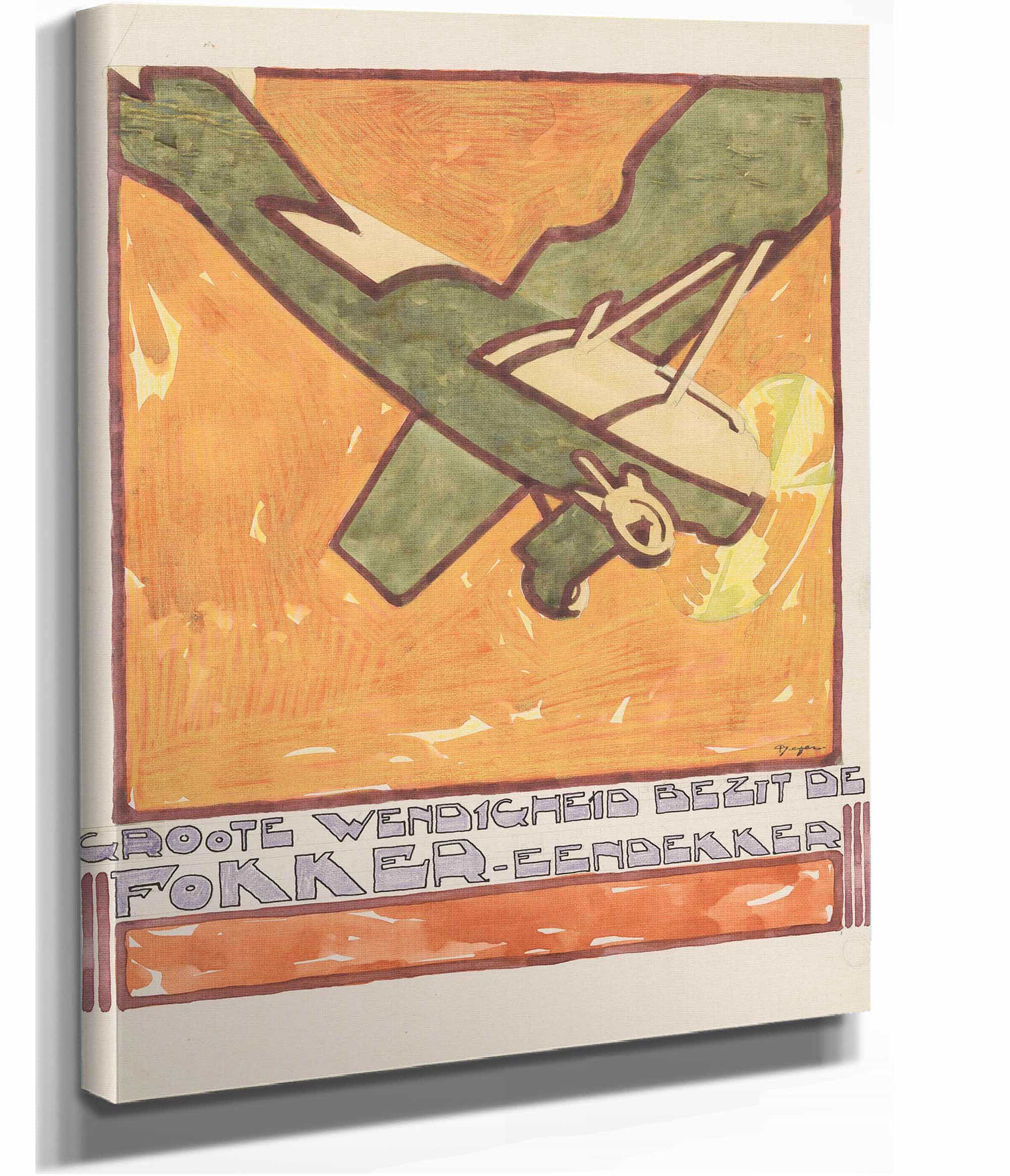 Ontwerp Voor Reclame Voor De `Fokker Eendekker by Reijer Stolk
