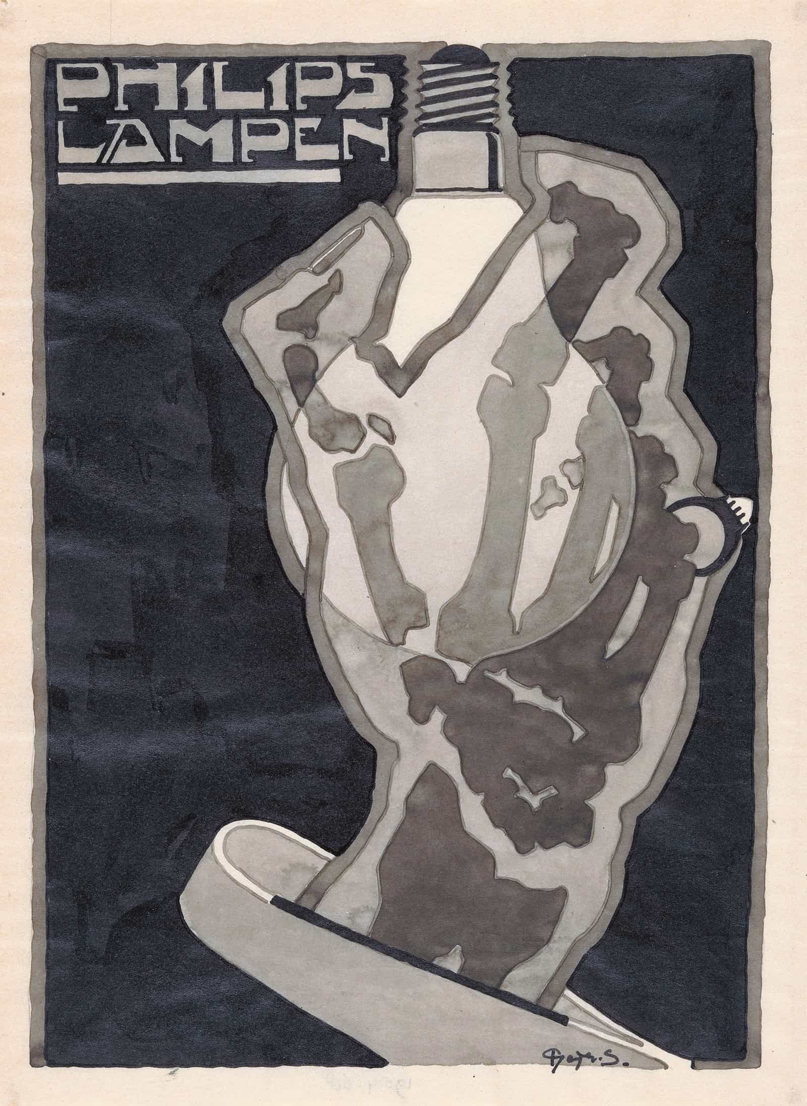 Ontwerp Voor Reclame Voor `Philips Lampen by Reijer Stolk
