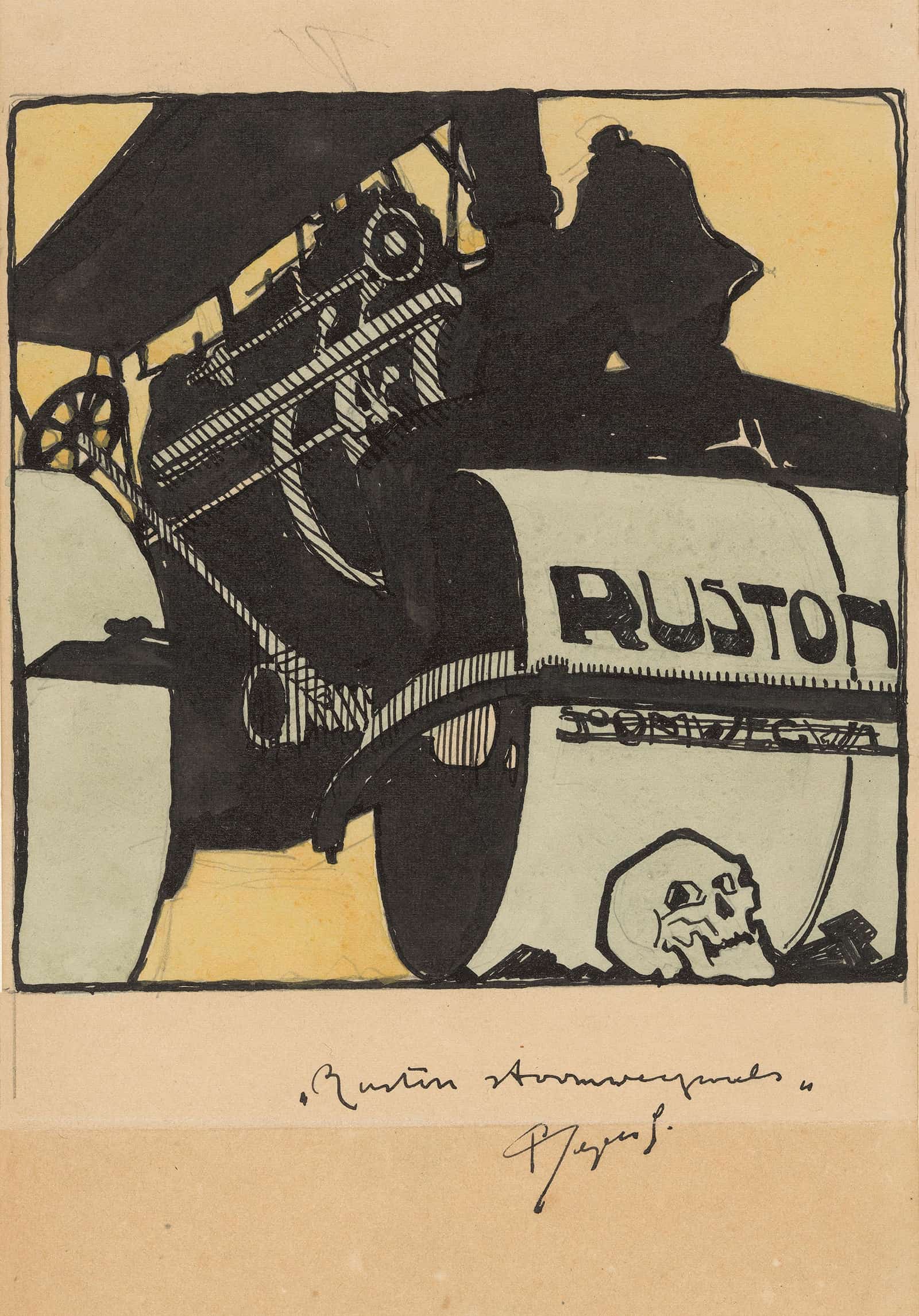 Ontwerp Voor Reclame Voor `Ruston Stoomwegwals by Reijer Stolk