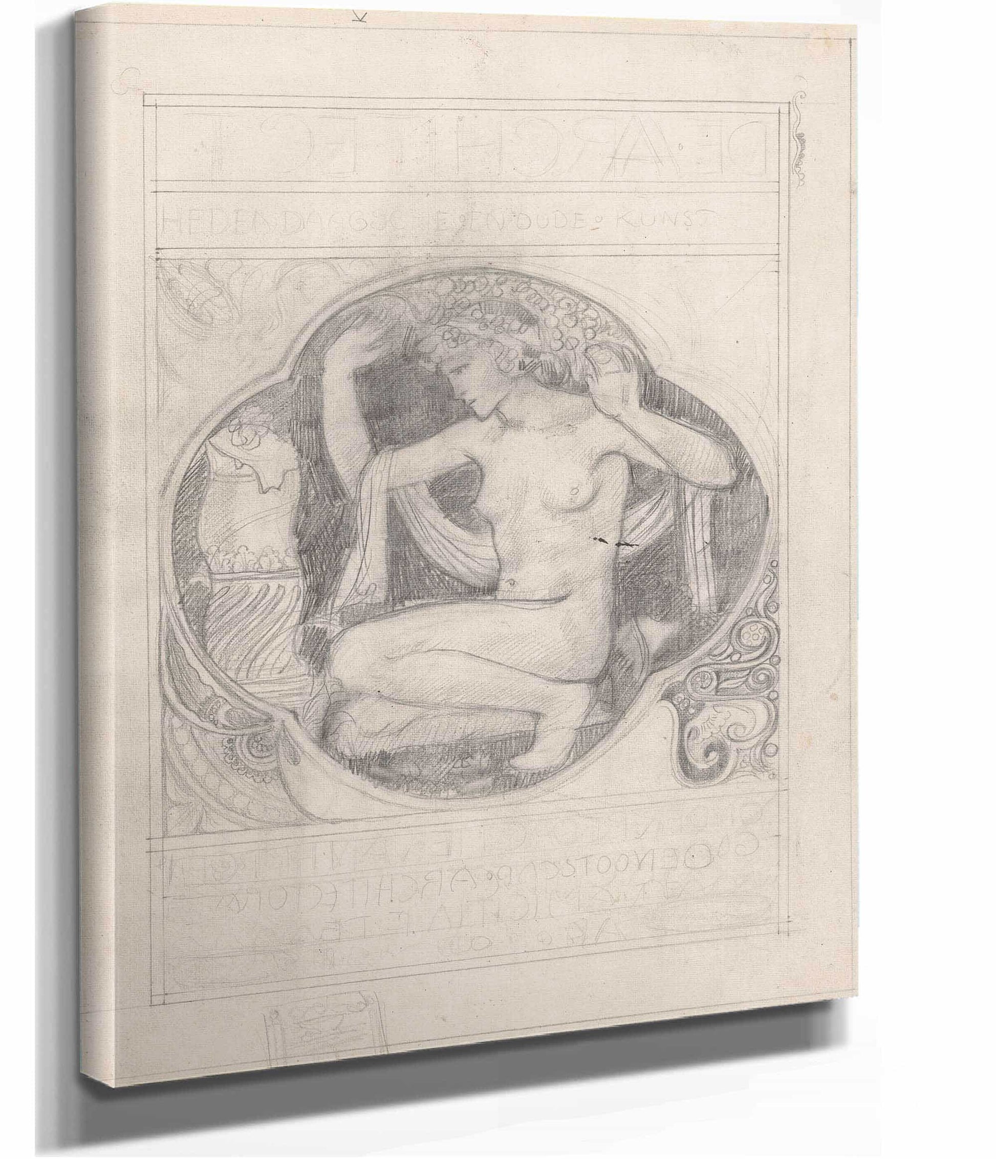 Ontwerpschets Voor De Omslag Van De Architect  by Richard Nicolaus Roland Holst