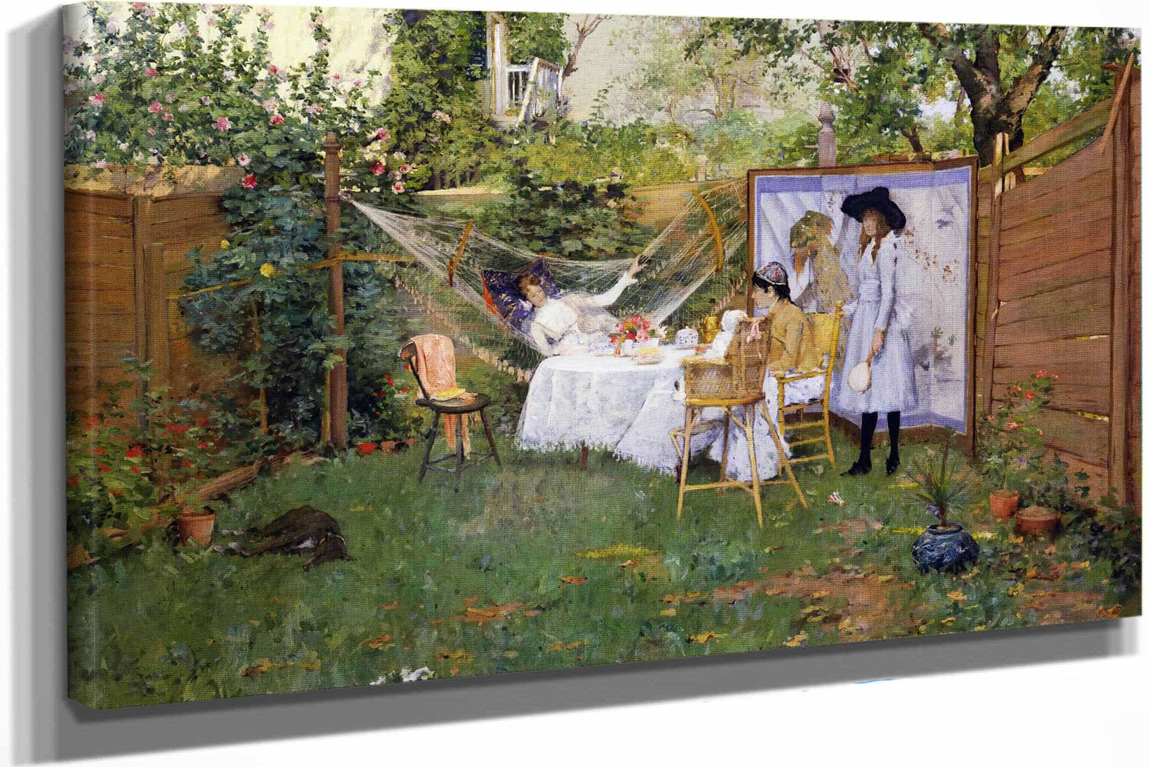 Open Air Breakfast by William Merritt Chase