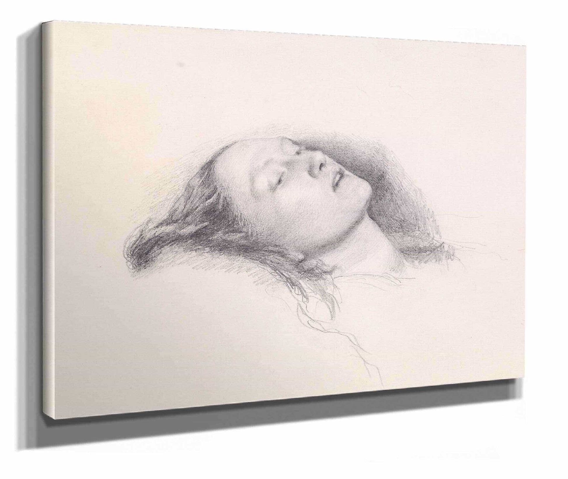 Ophelia Head Study by Sir John Everett Millais