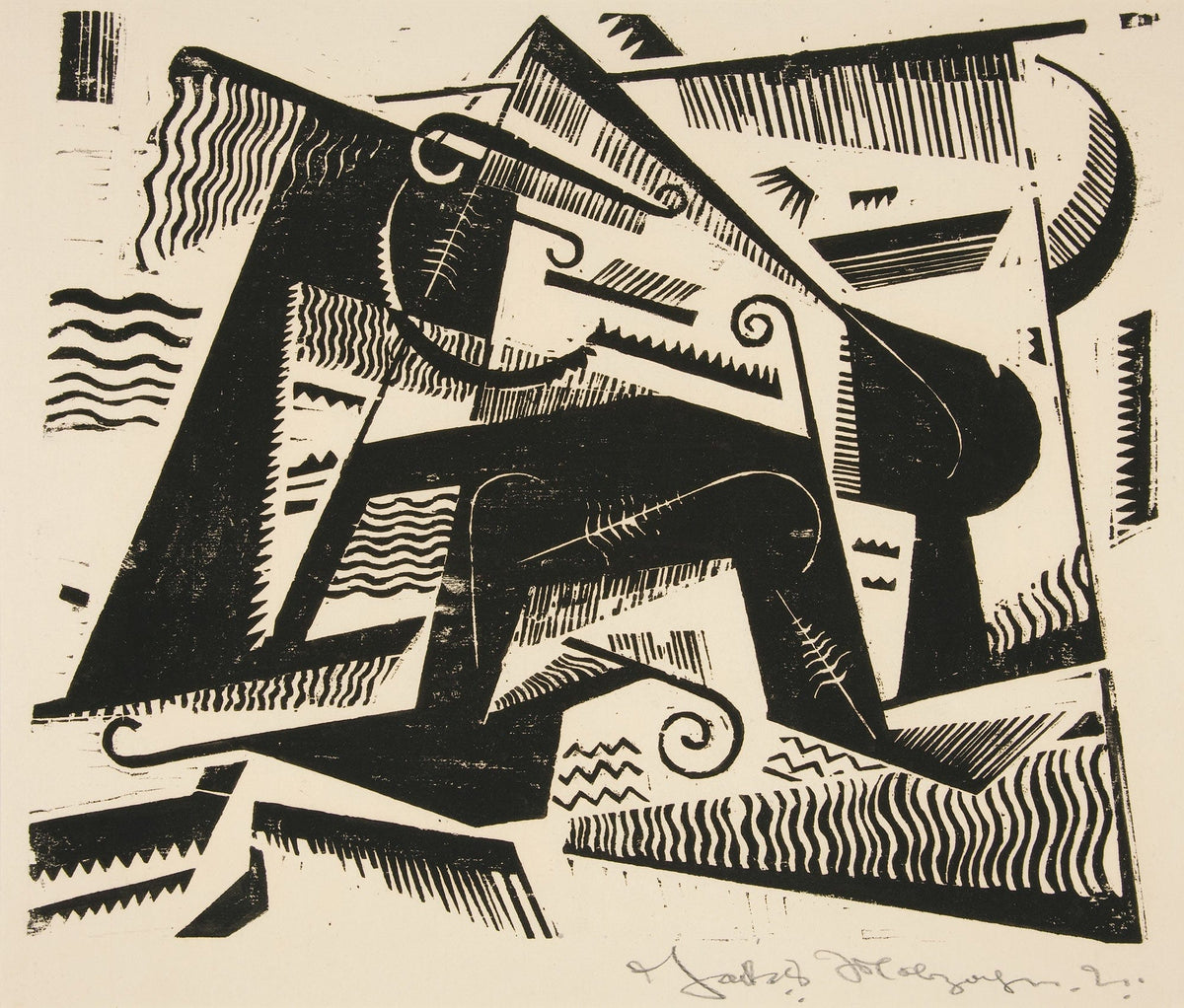 Opus Xxxii Another Impression Of Preceding by Johannes Molzahn