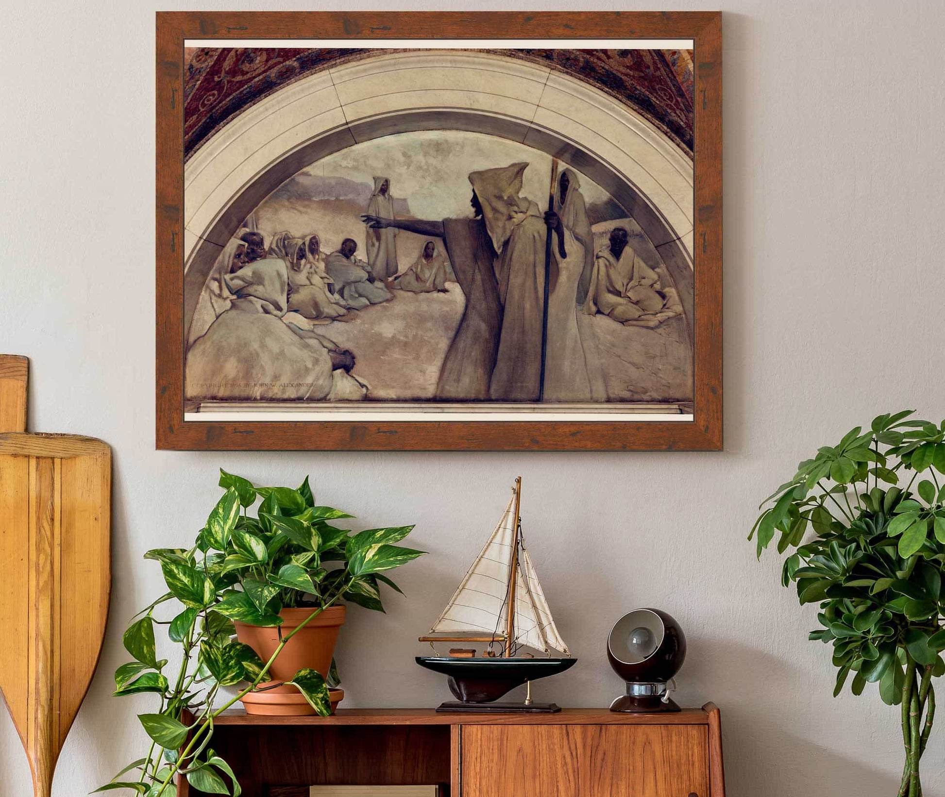 Oral Tradition Mural In Evolution Of The Book Series by John White Alexander