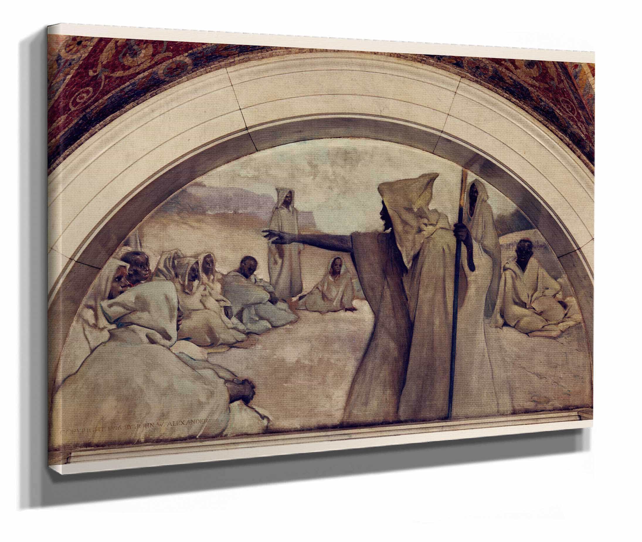 Oral Tradition Mural In Evolution Of The Book Series by John White Alexander