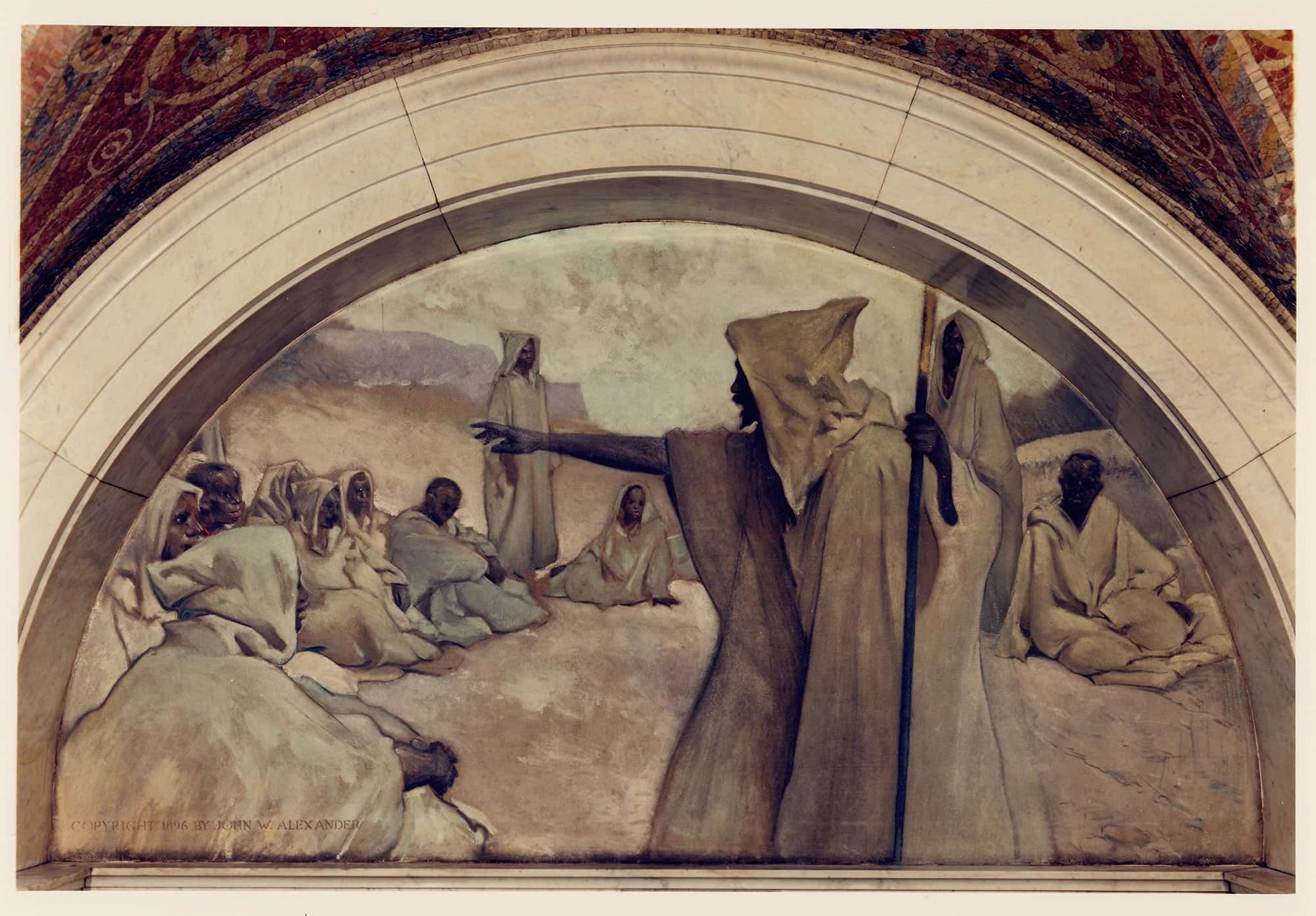 Oral Tradition Mural In Evolution Of The Book Series by John White Alexander