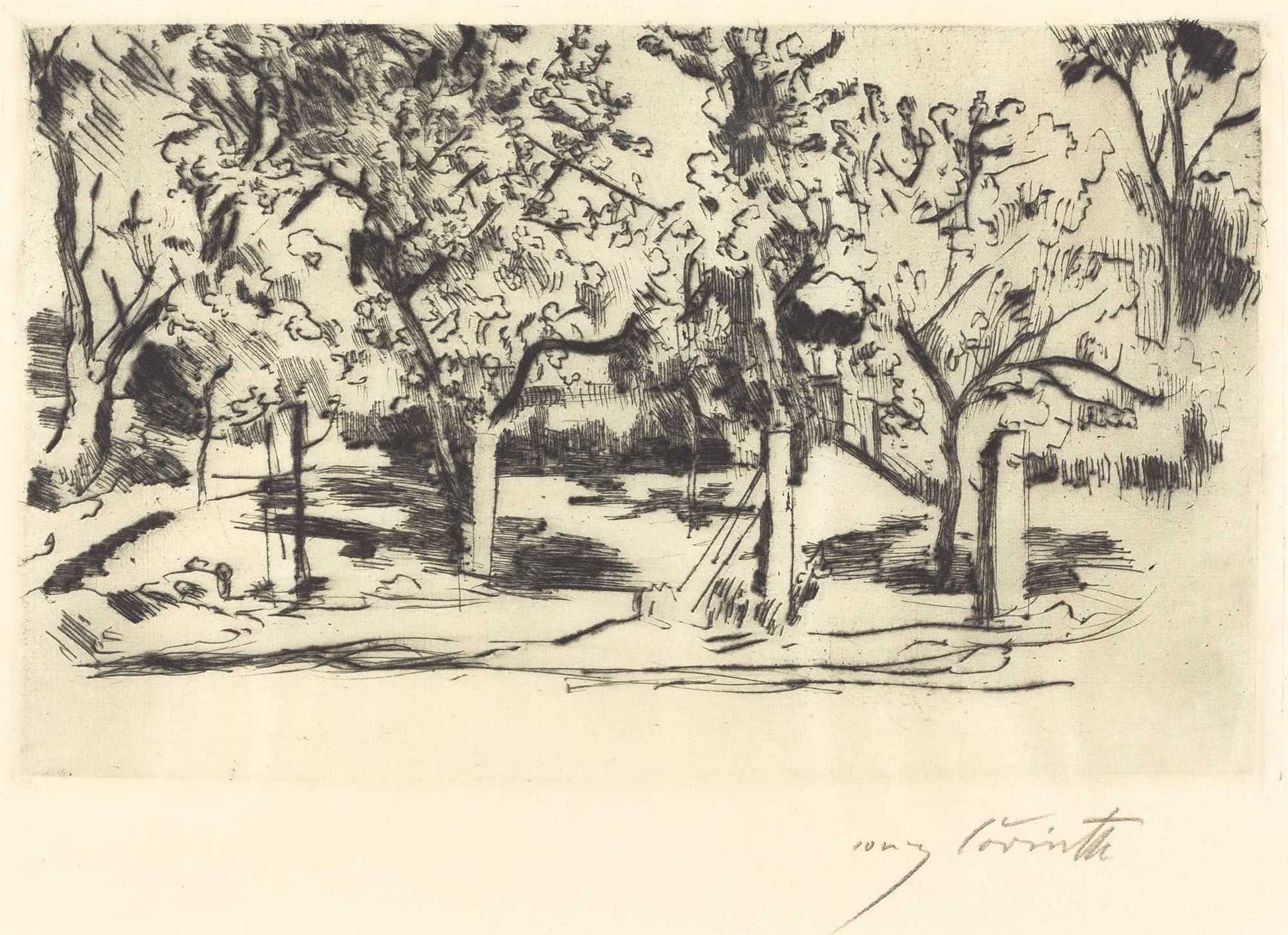 Orchard Obstgarten by Lovis Corinth