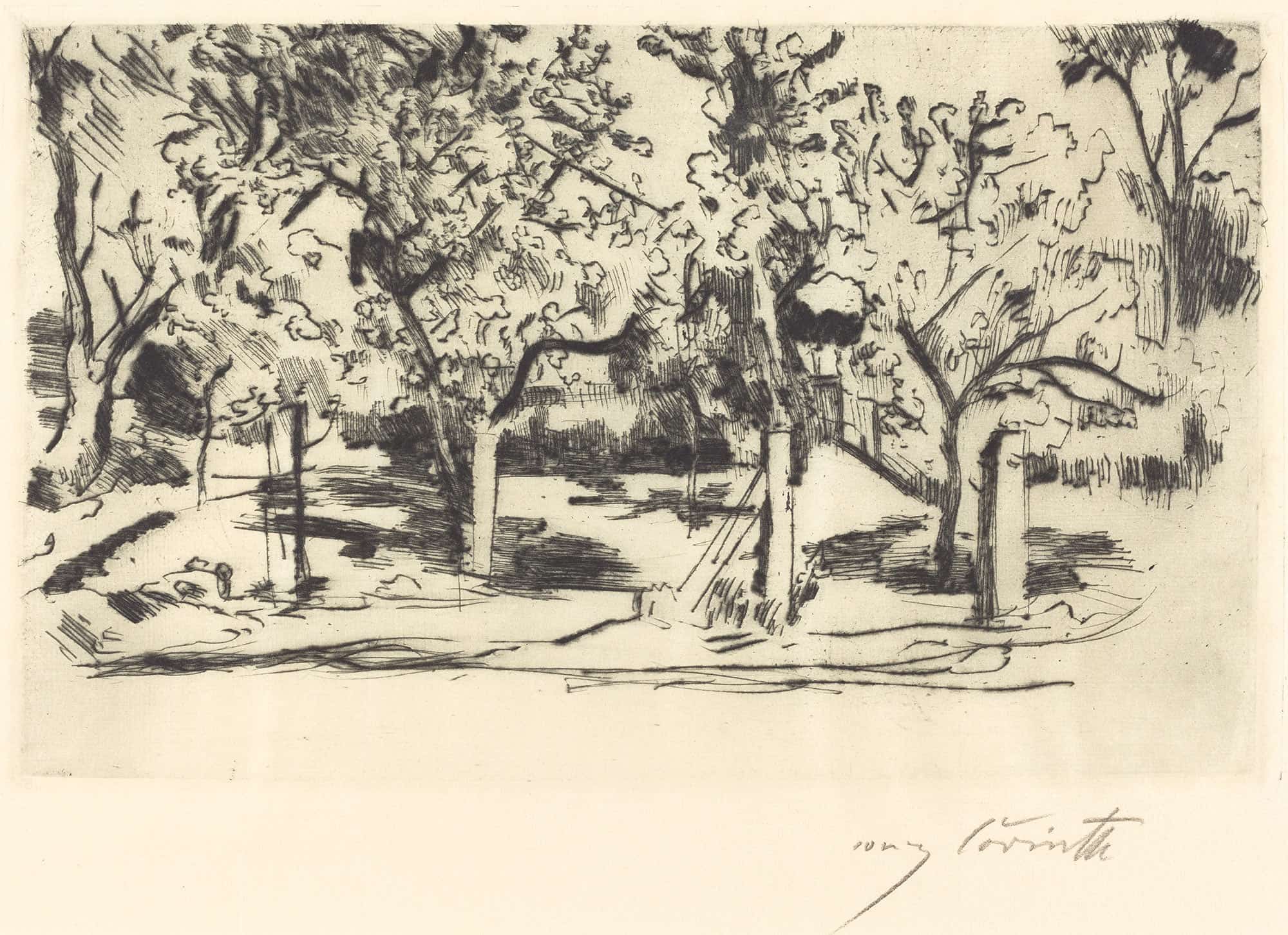 Orchard Obstgarten by Lovis Corinth