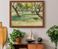 Orchard With Farm Cart by Edwin Austin Abbey