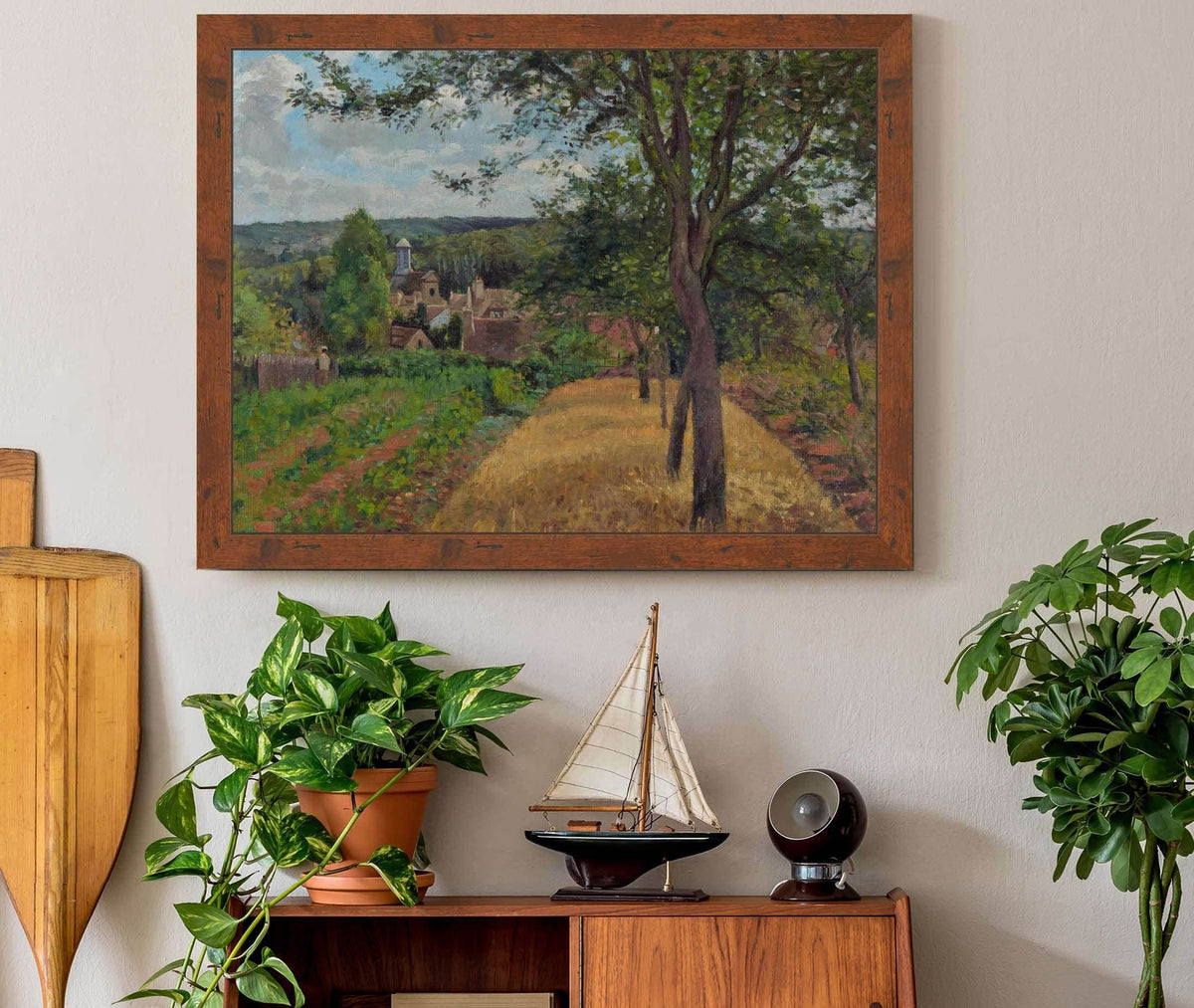 Orchards At Louveciennes by Camille Pissarro