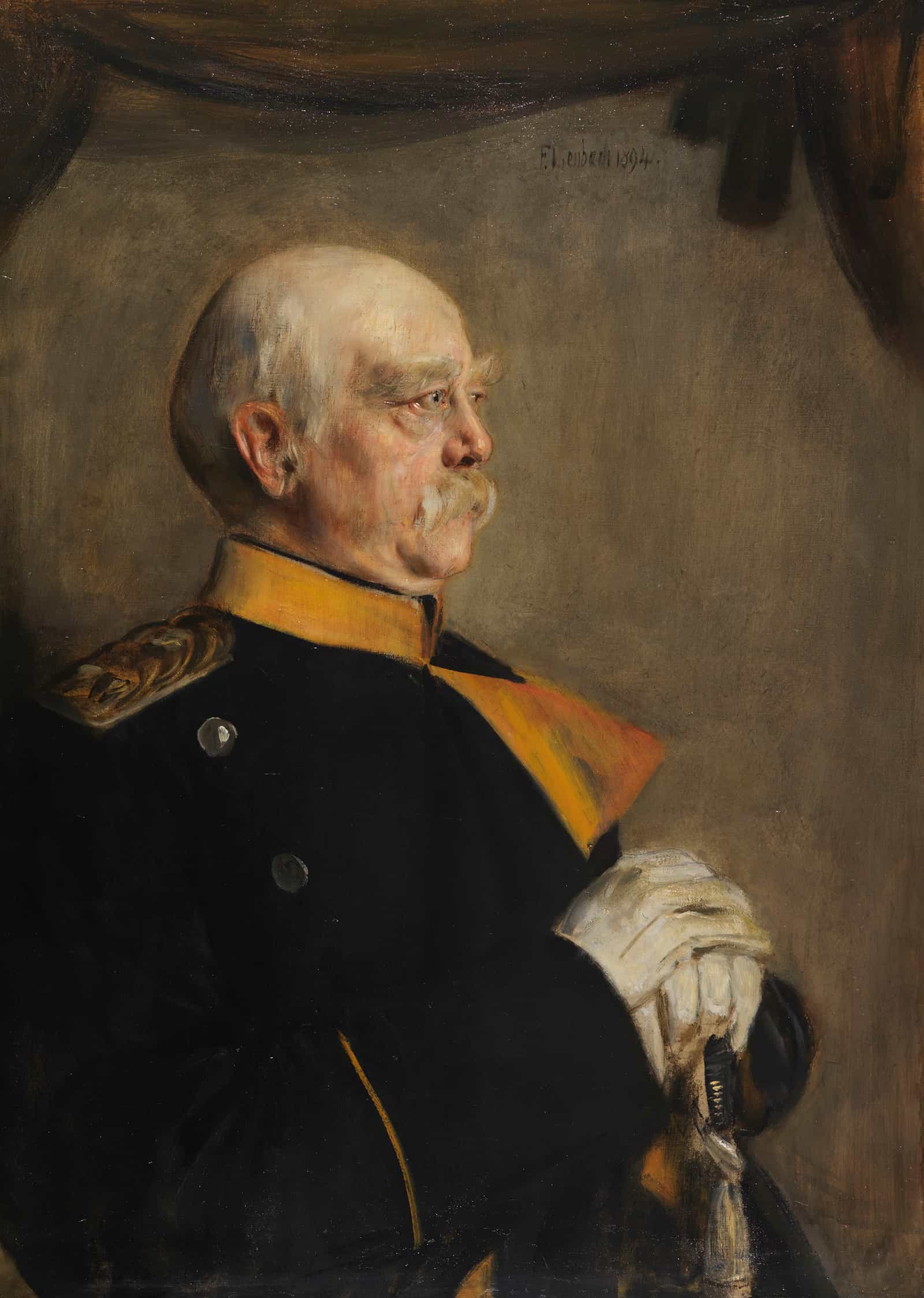 Otto Furst Von Bismarck by Franz Von Lenbach