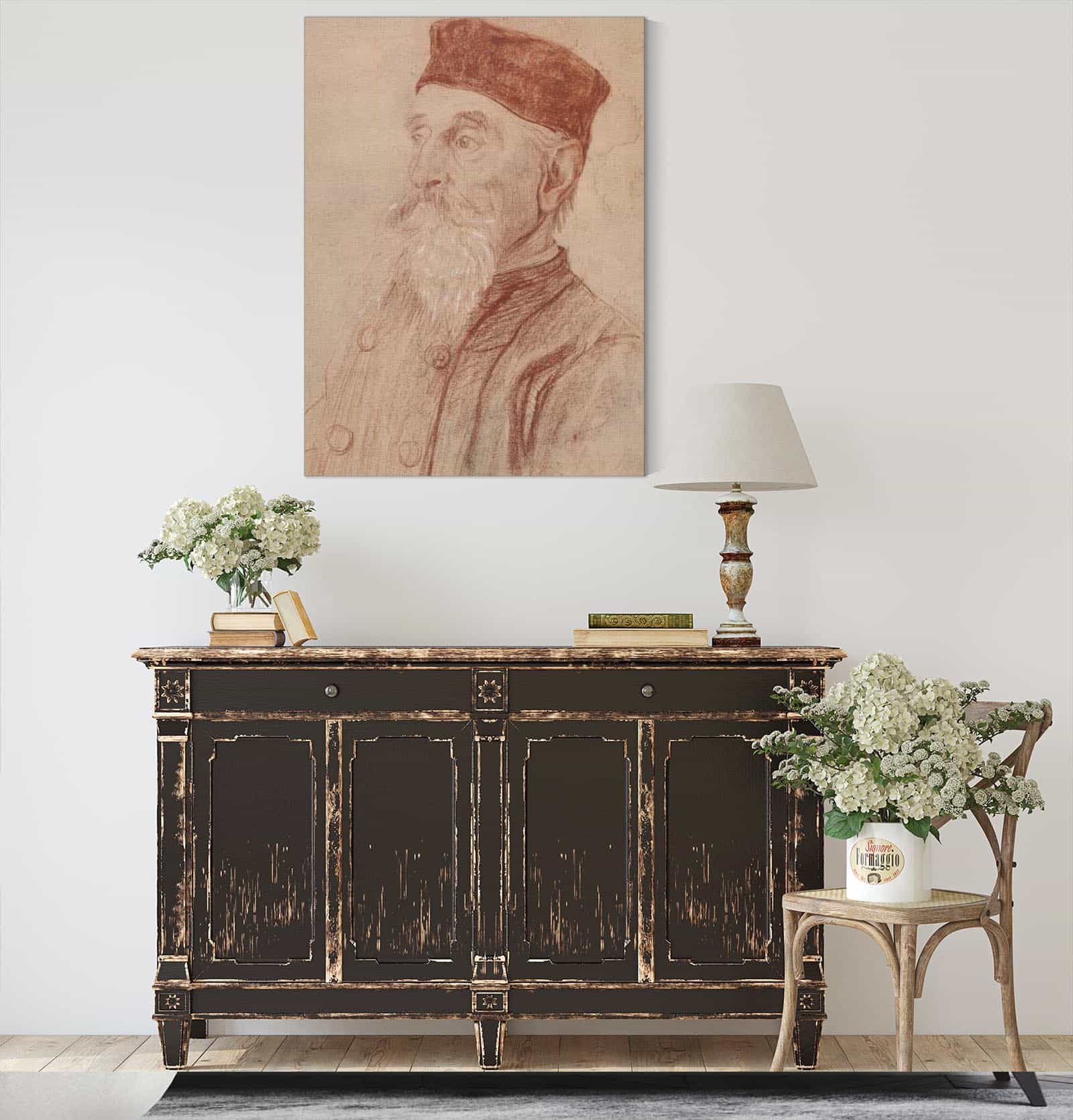 Oude Heer Met Kalotje by Therese Schwartze
