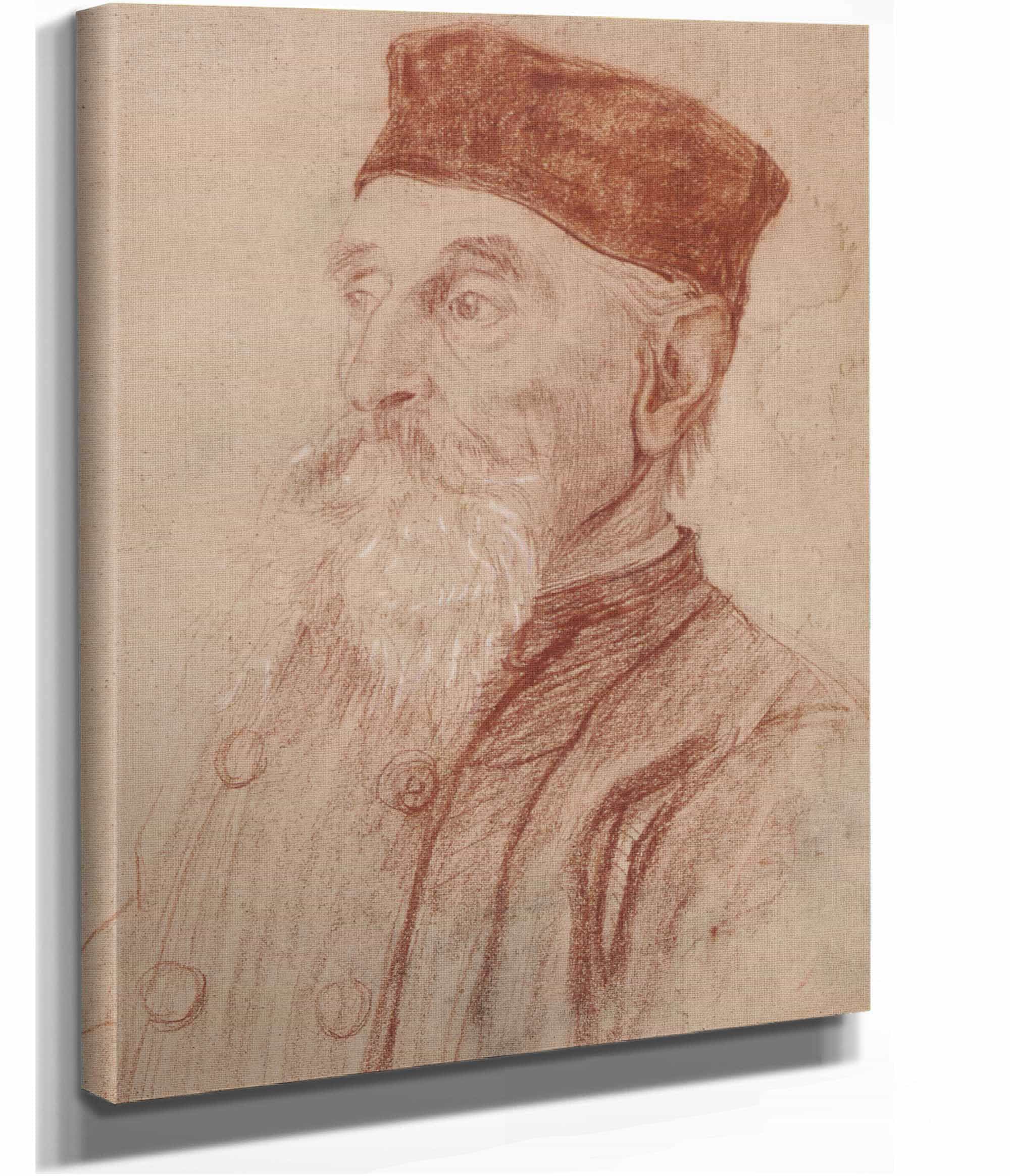 Oude Heer Met Kalotje by Therese Schwartze