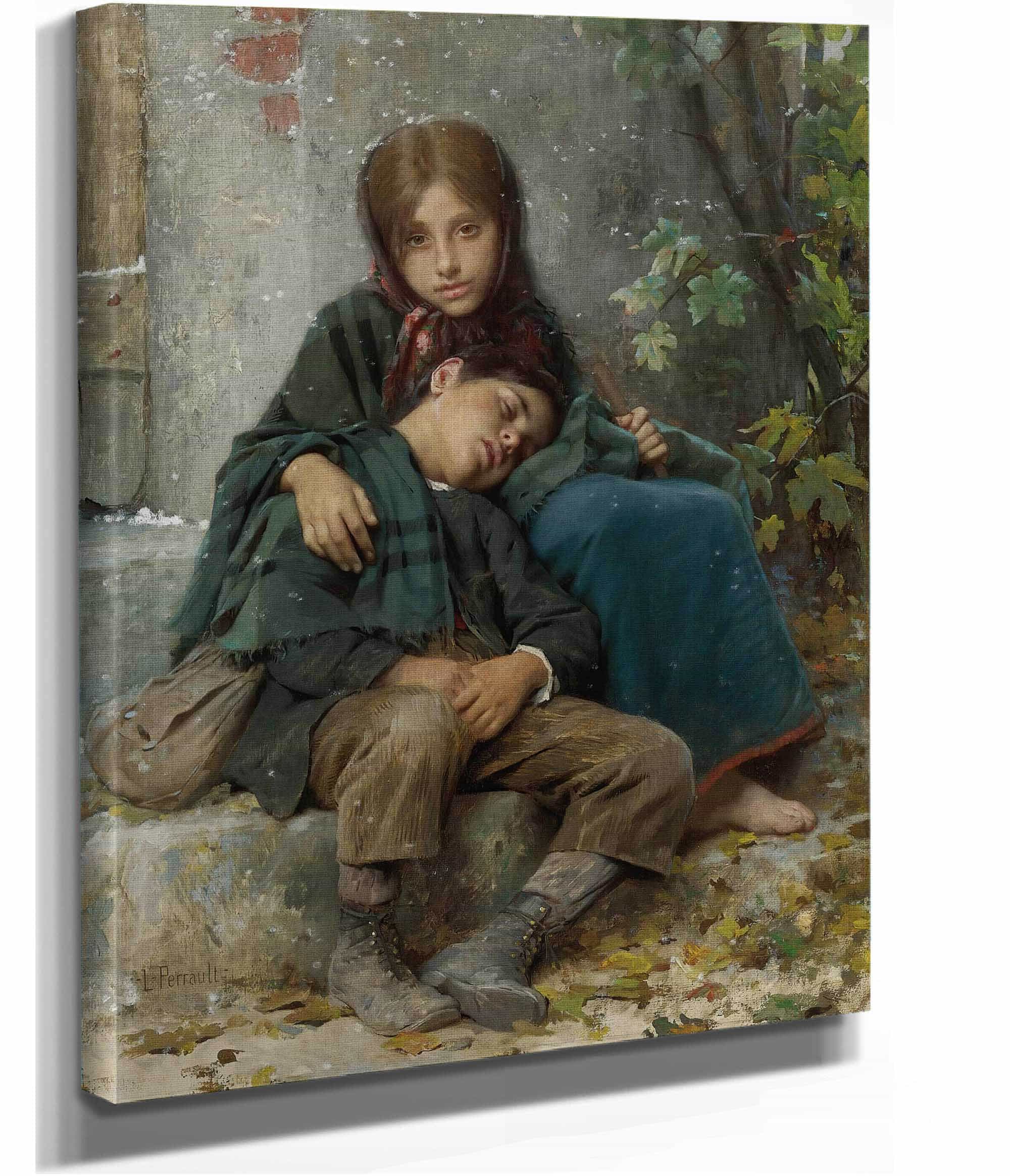 Out In The Cold by Leon Jean Basile Perrault