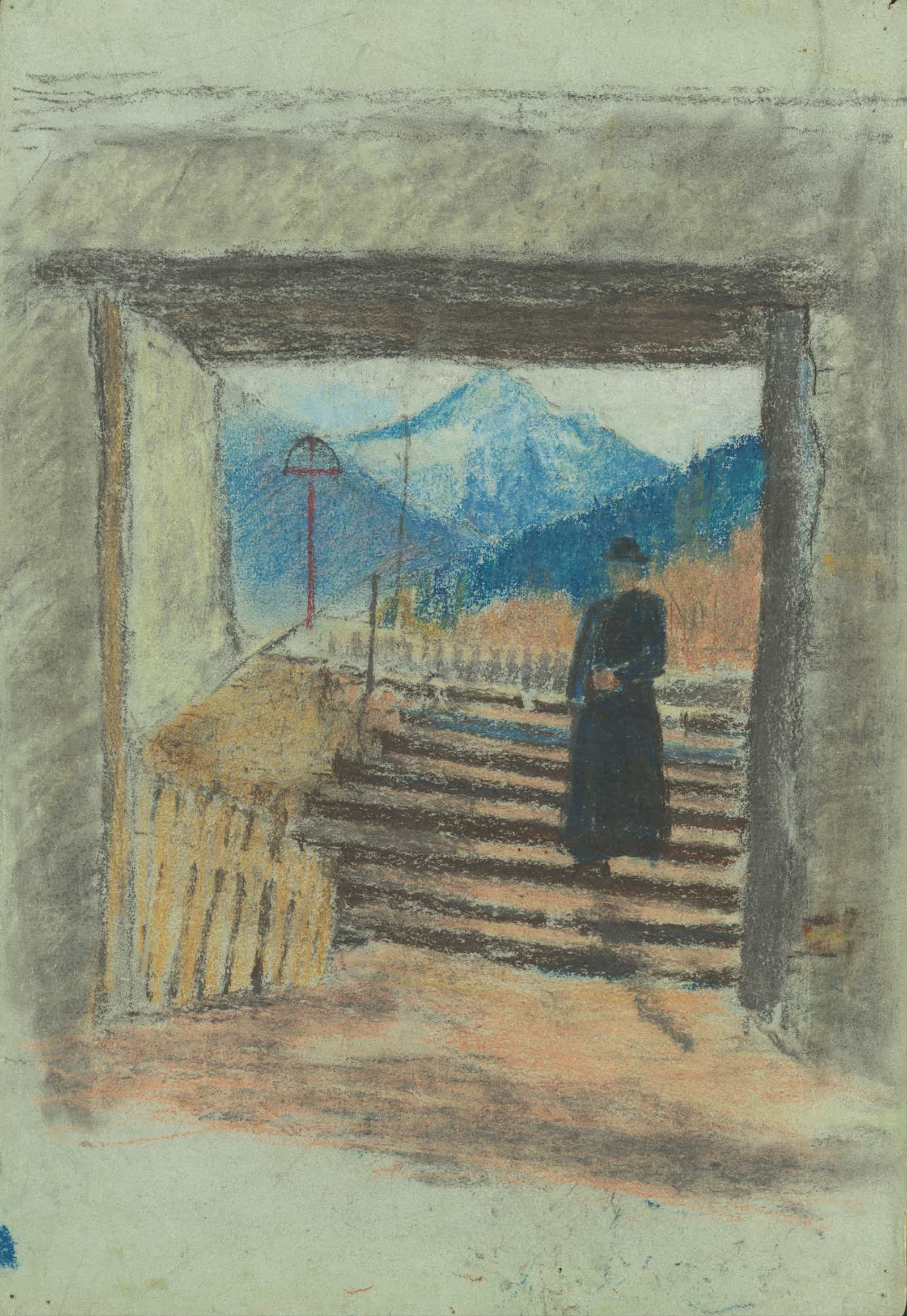 Out Of Cemetery   by Ladislav Mednyanszky
