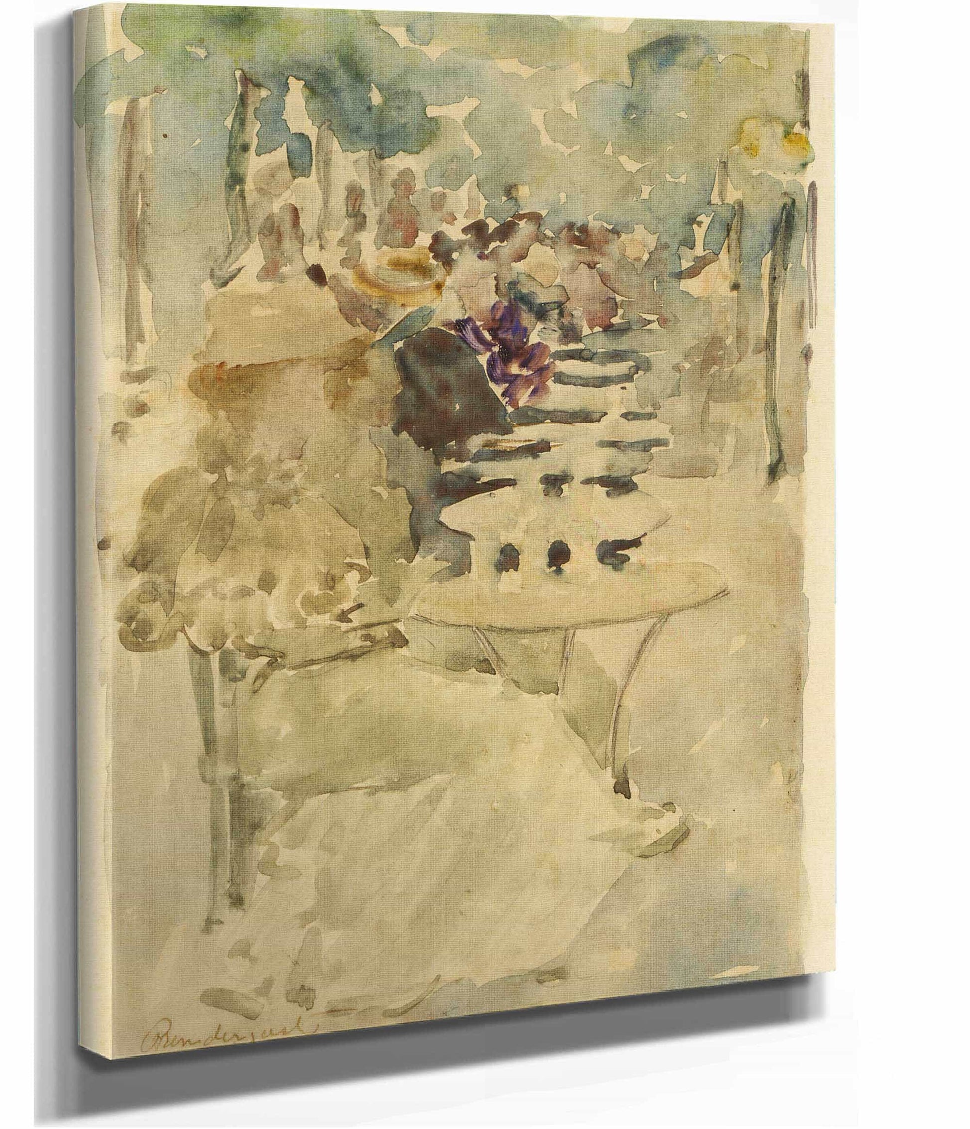Outdoor Cafe by Maurice Prendergast