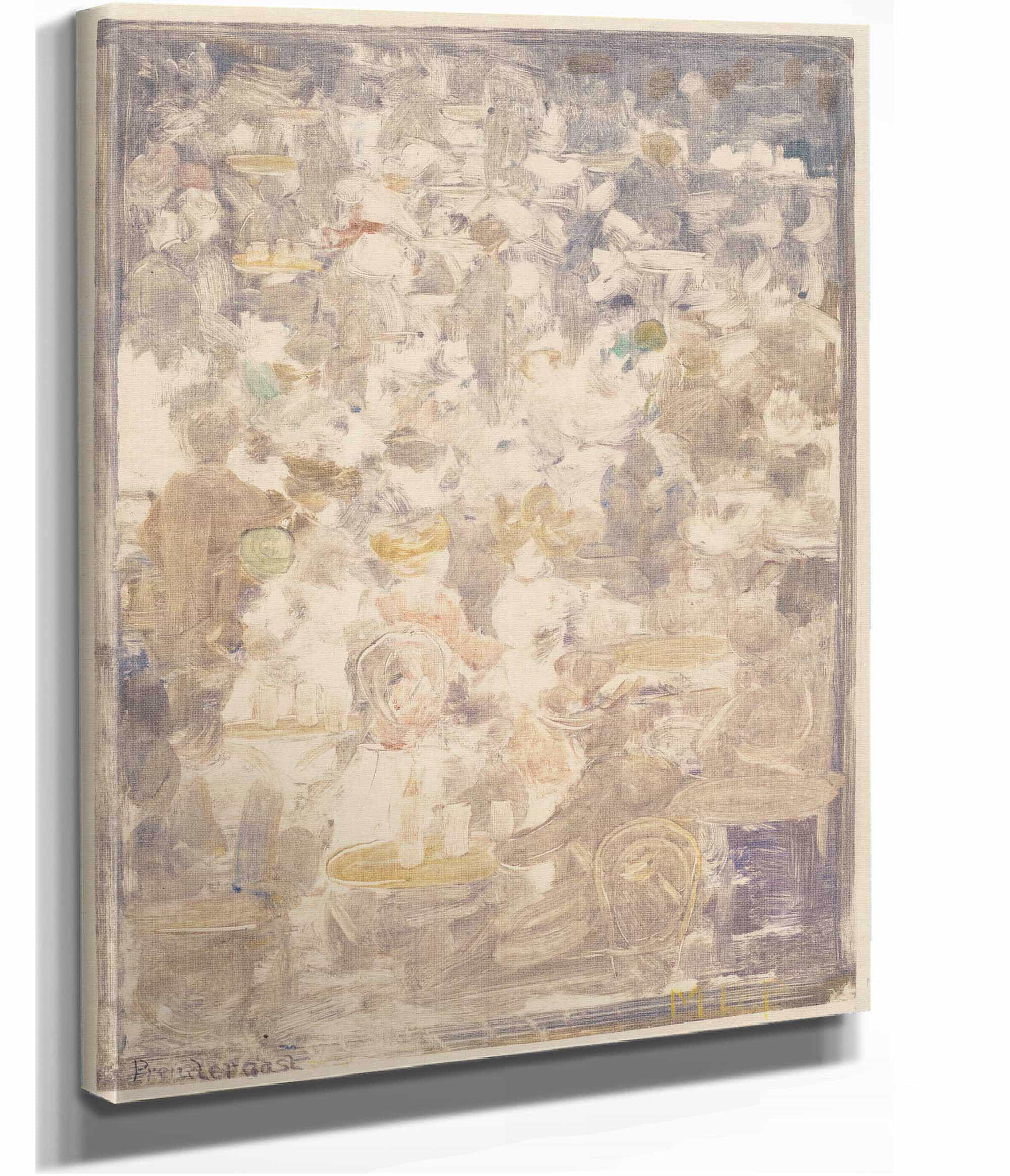 Outdoor Cafe Scene by Maurice Prendergast