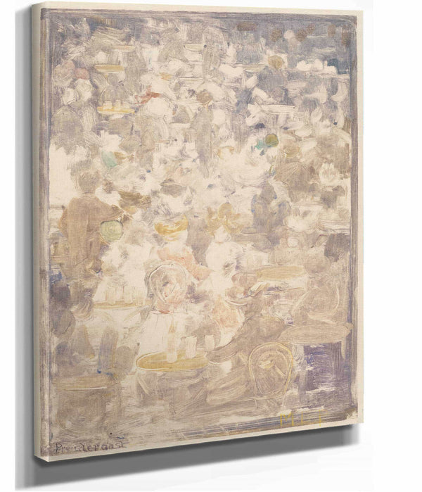 Outdoor Cafe Scene by Maurice Prendergast