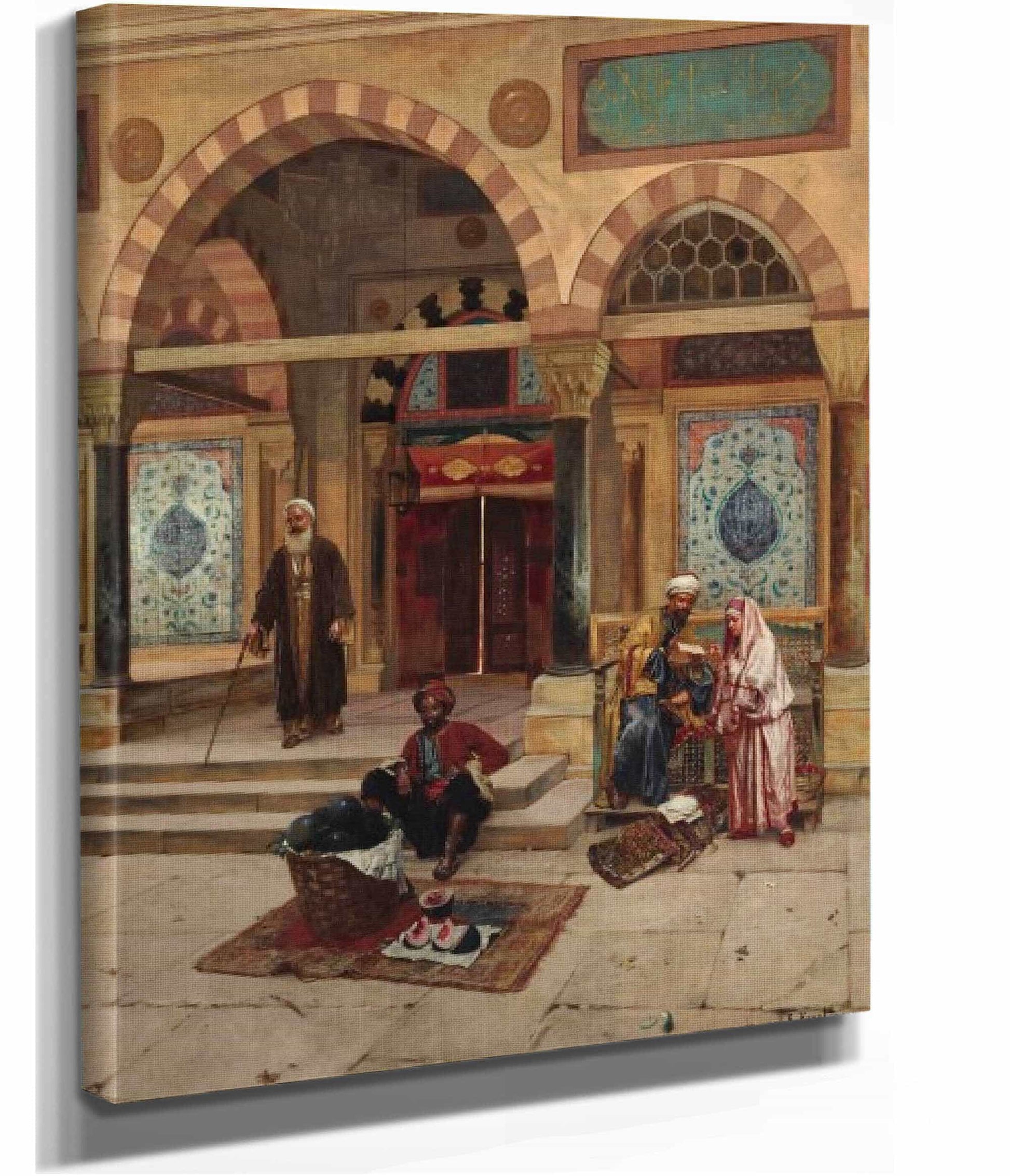 Outside The Mosque by Rudolf Ernst