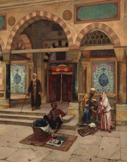 Outside The Mosque by Rudolf Ernst