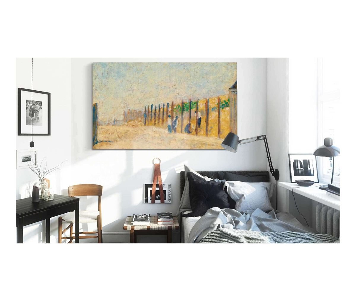 Ouvriers Enfoncant Des Pieux by Georges Seurat