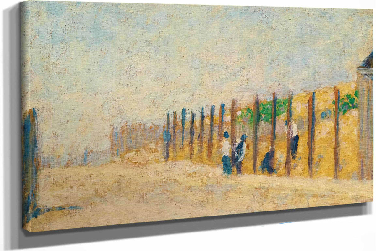 Ouvriers Enfoncant Des Pieux by Georges Seurat