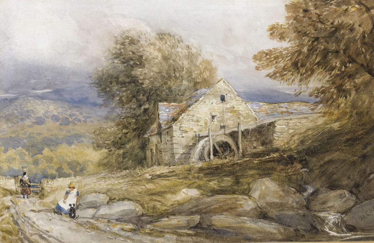 Overshot Mill North Wales by David Cox