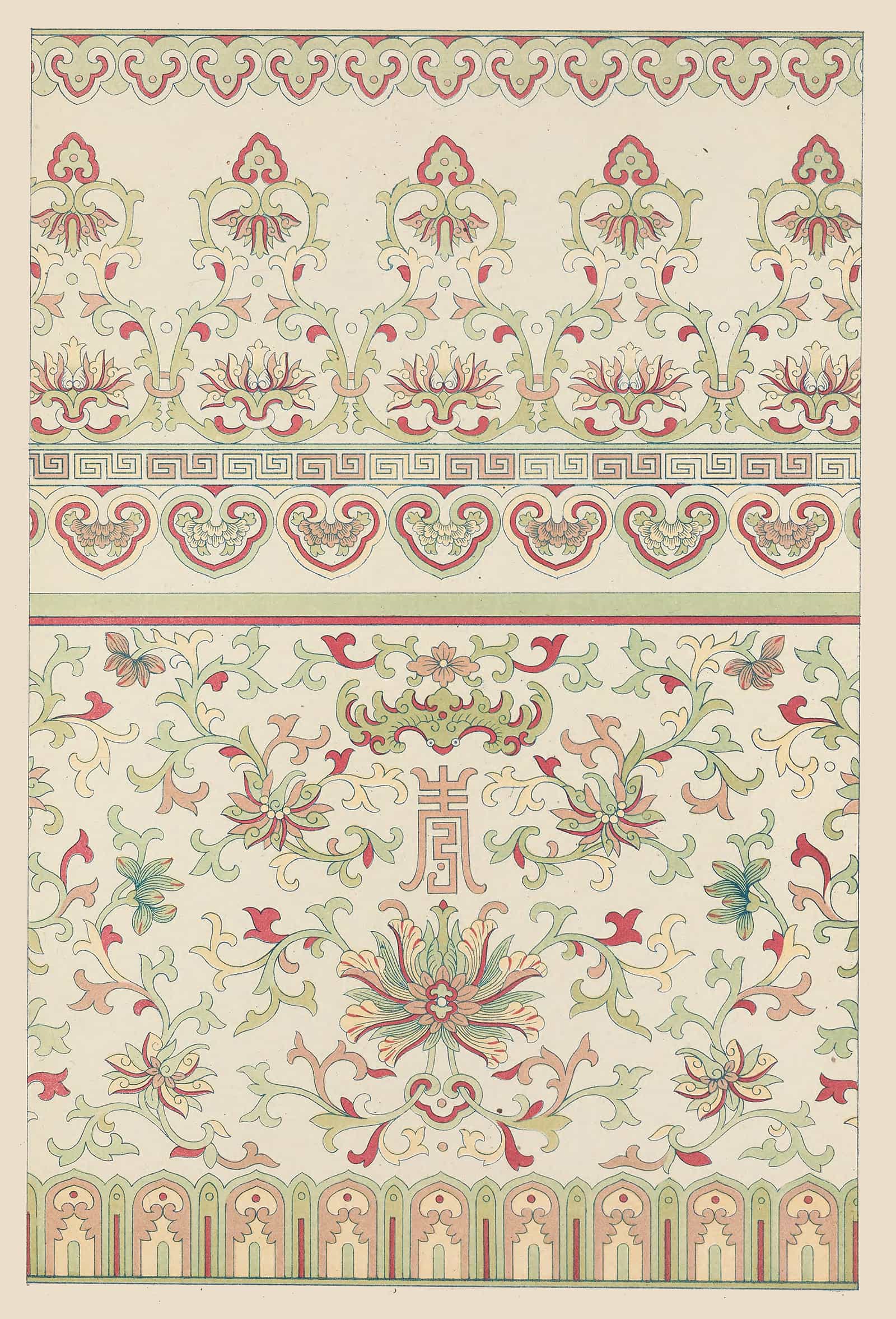 Examples Of Chinese Ornament Pl by Owen Jones Fine Art Print
