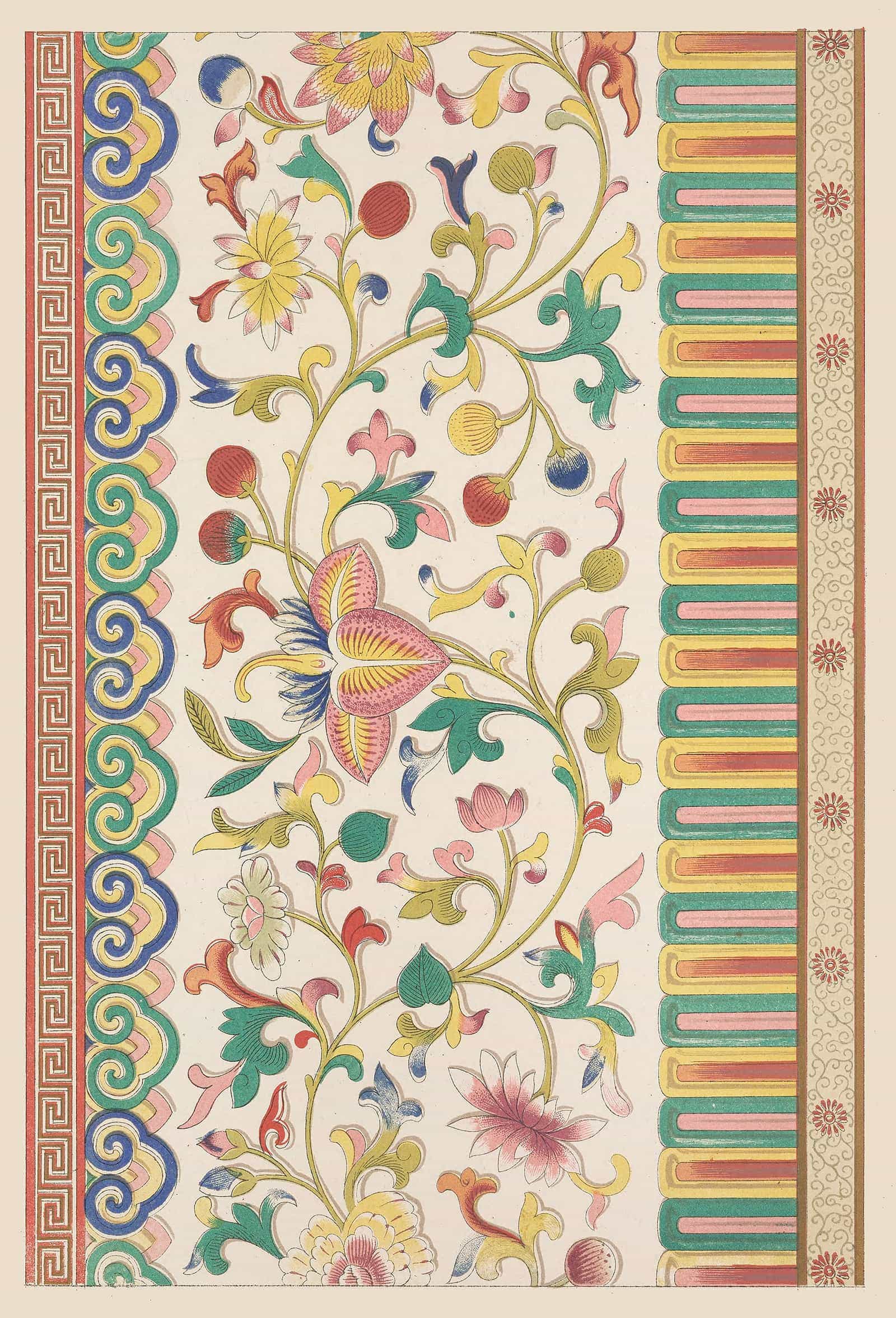 Examples Of Chinese Ornament Pl by Owen Jones Fine Art Print