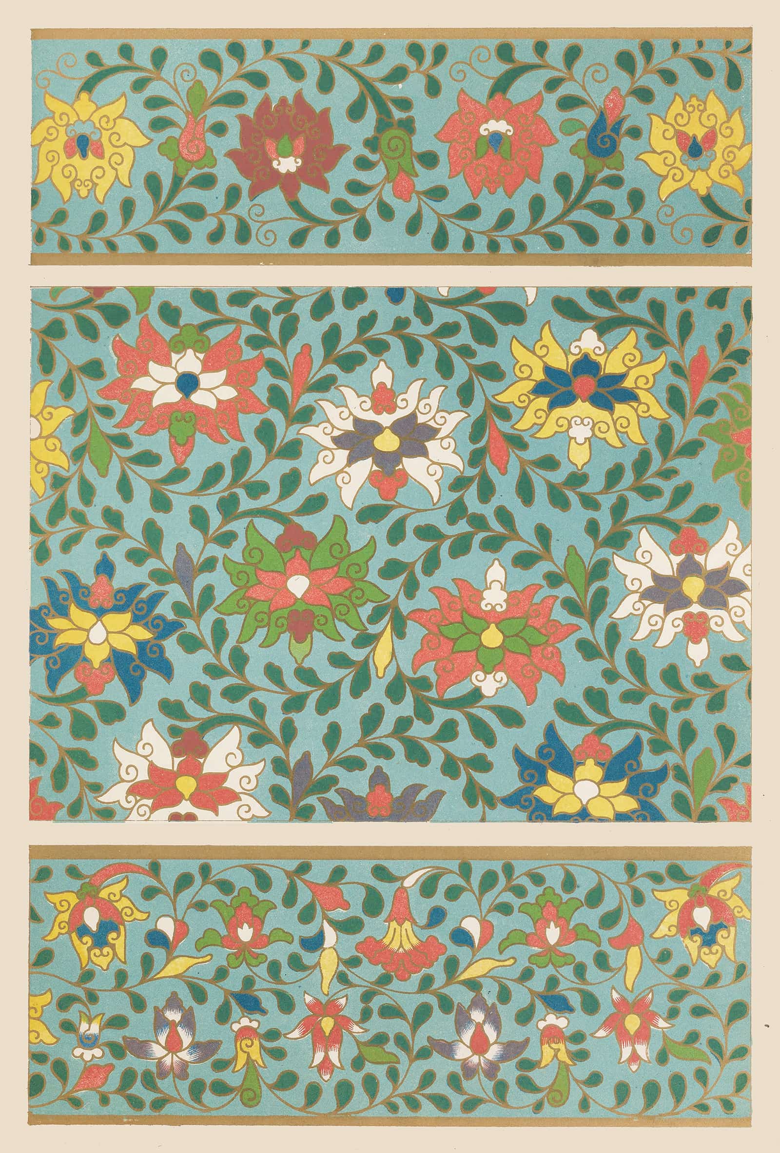 Examples Of Chinese Ornament Pl by Owen Jones Fine Art Print