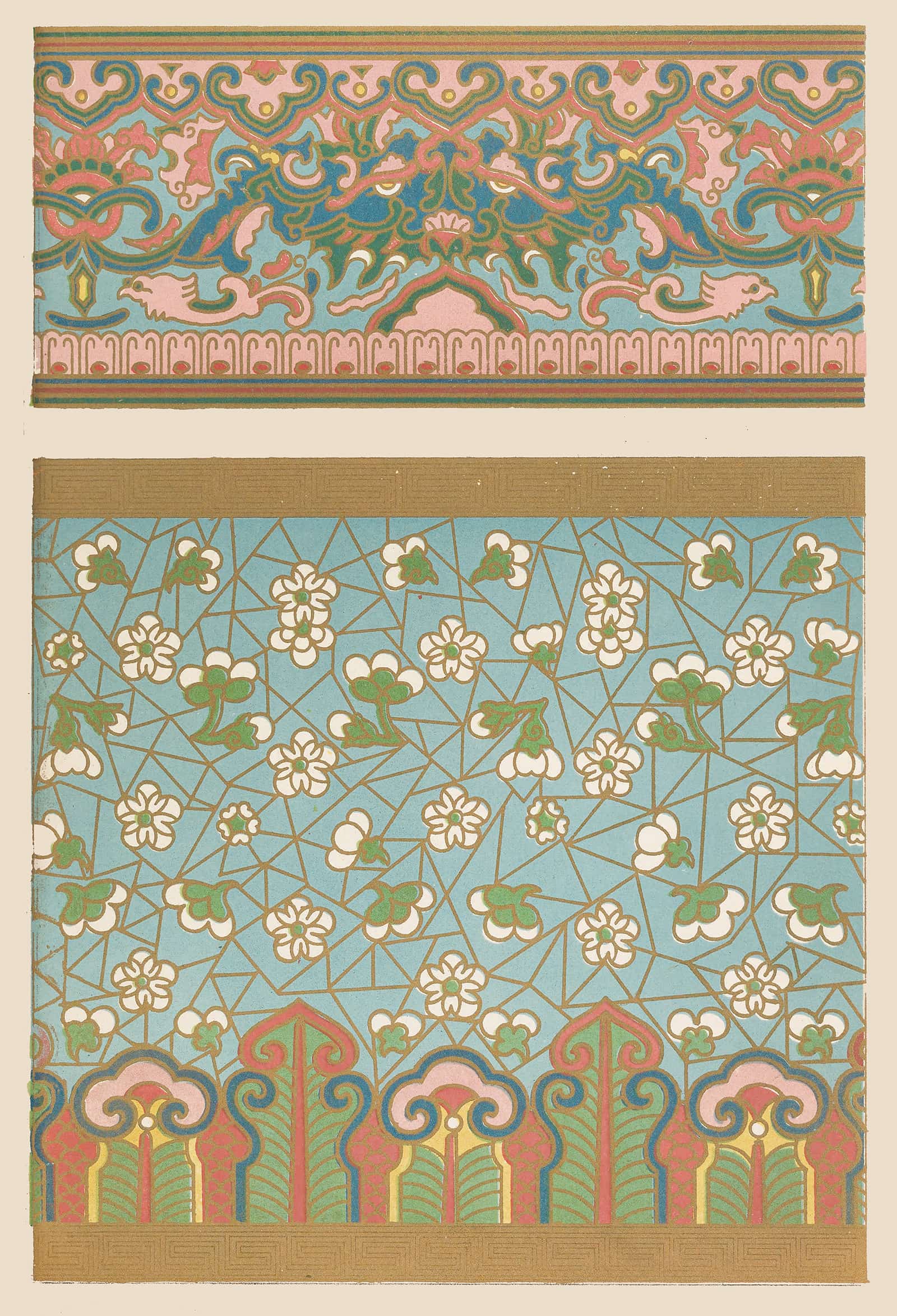 Examples Of Chinese Ornament Pl by Owen Jones Fine Art Print