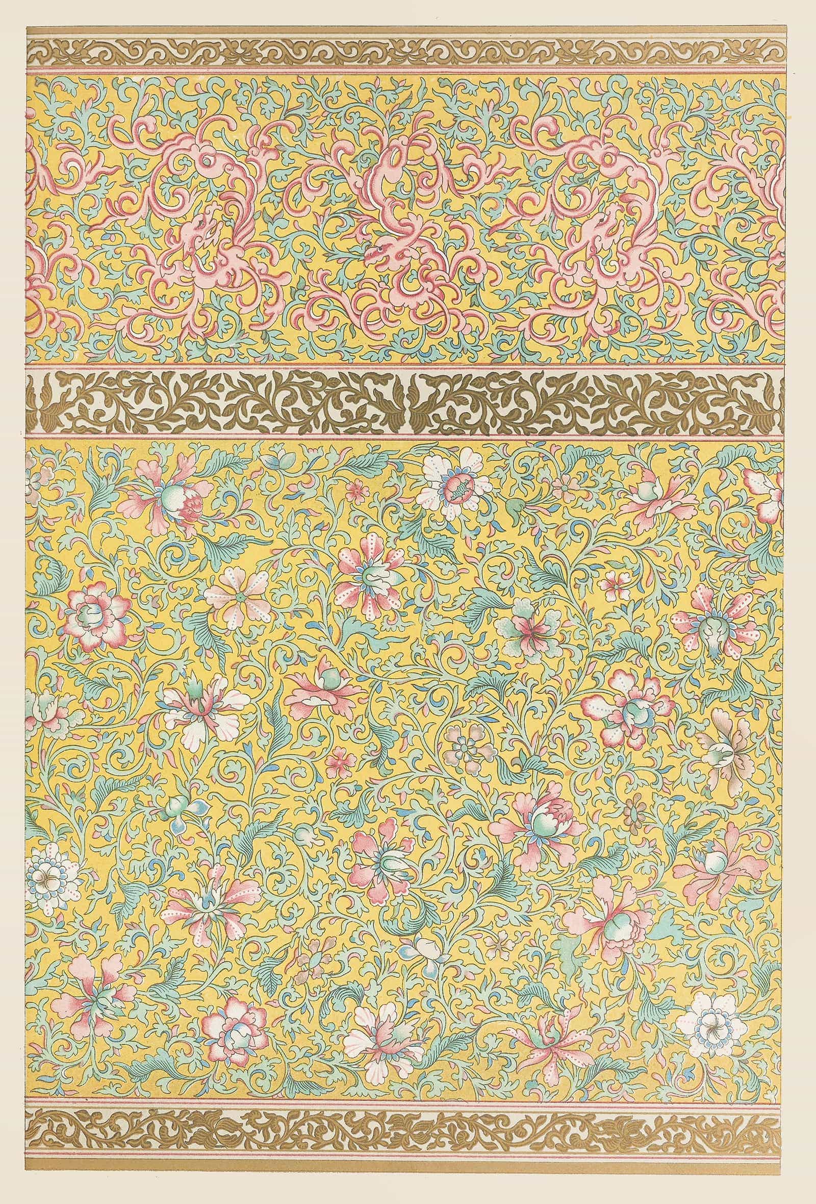 Examples Of Chinese Ornament Pl by Owen Jones Fine Art Print