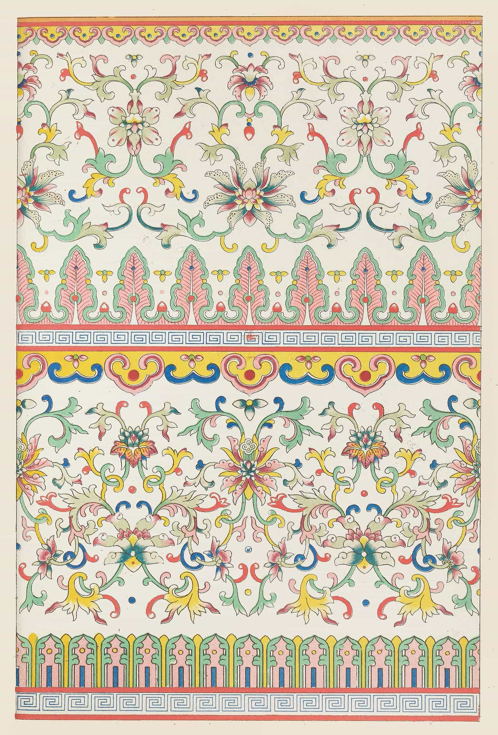 Examples Of Chinese Ornament Pl by Owen Jones Fine Art Print