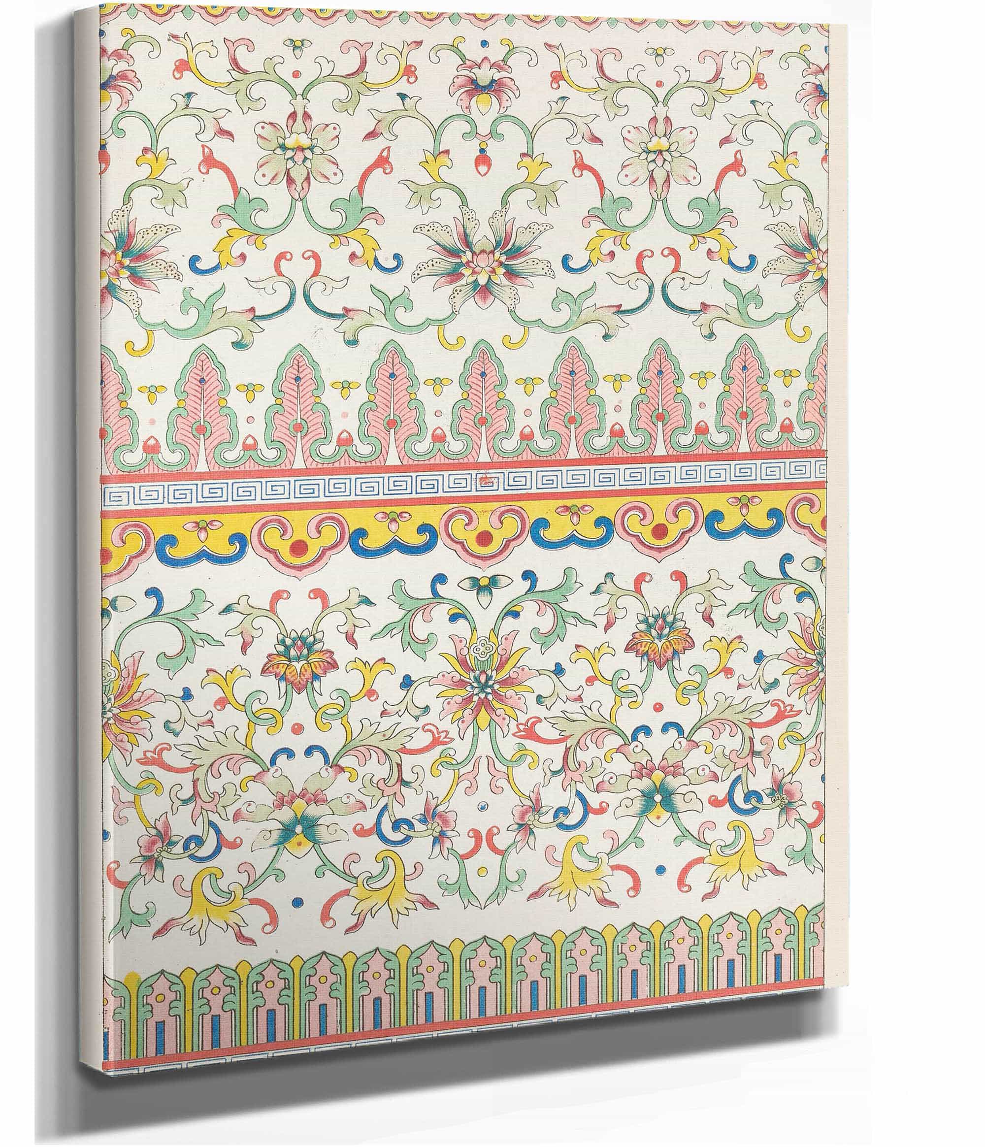 Examples Of Chinese Ornament Pl by Owen Jones Fine Art Print