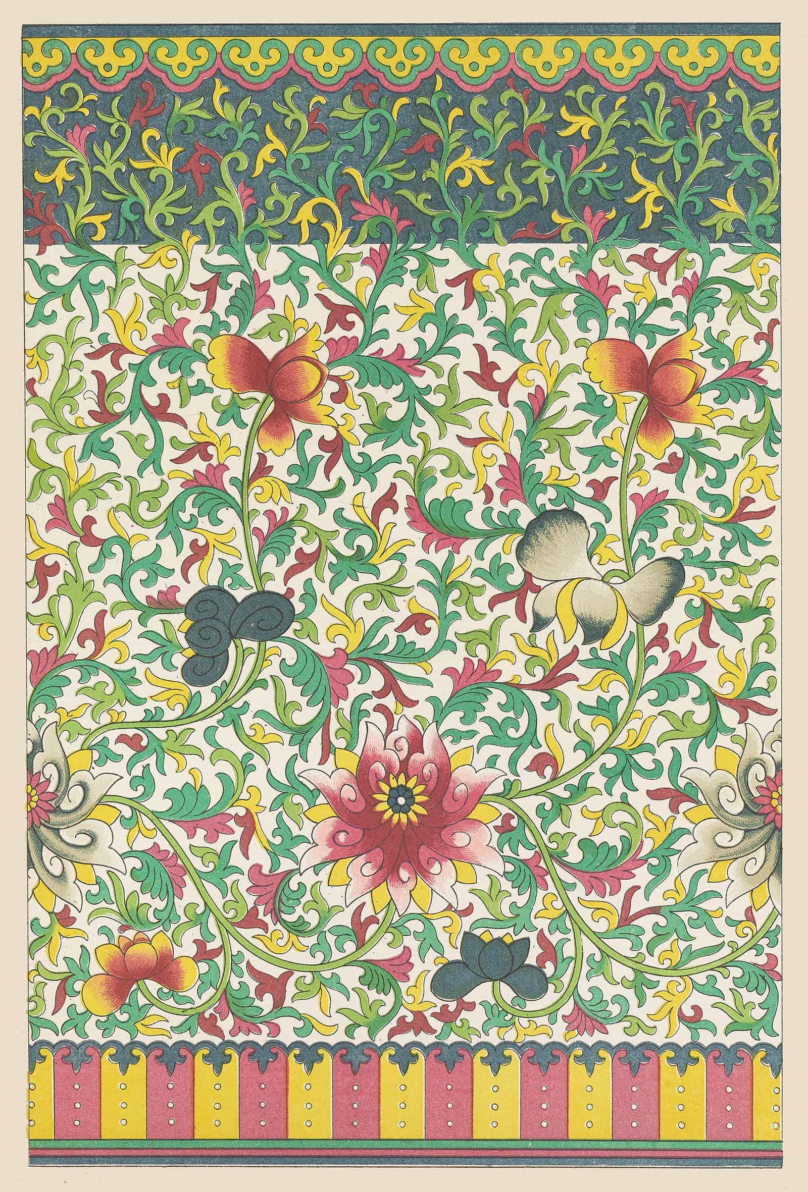 Examples Of Chinese Ornament Pl by Owen Jones Fine Art Print