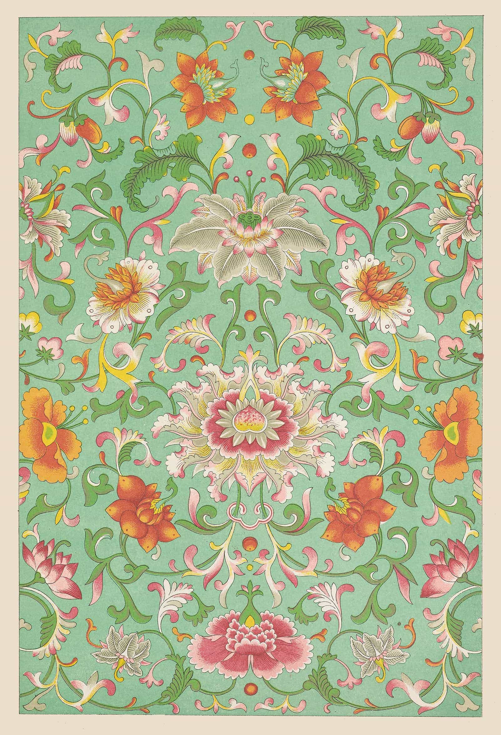 Examples Of Chinese Ornament Pl by Owen Jones Fine Art Print