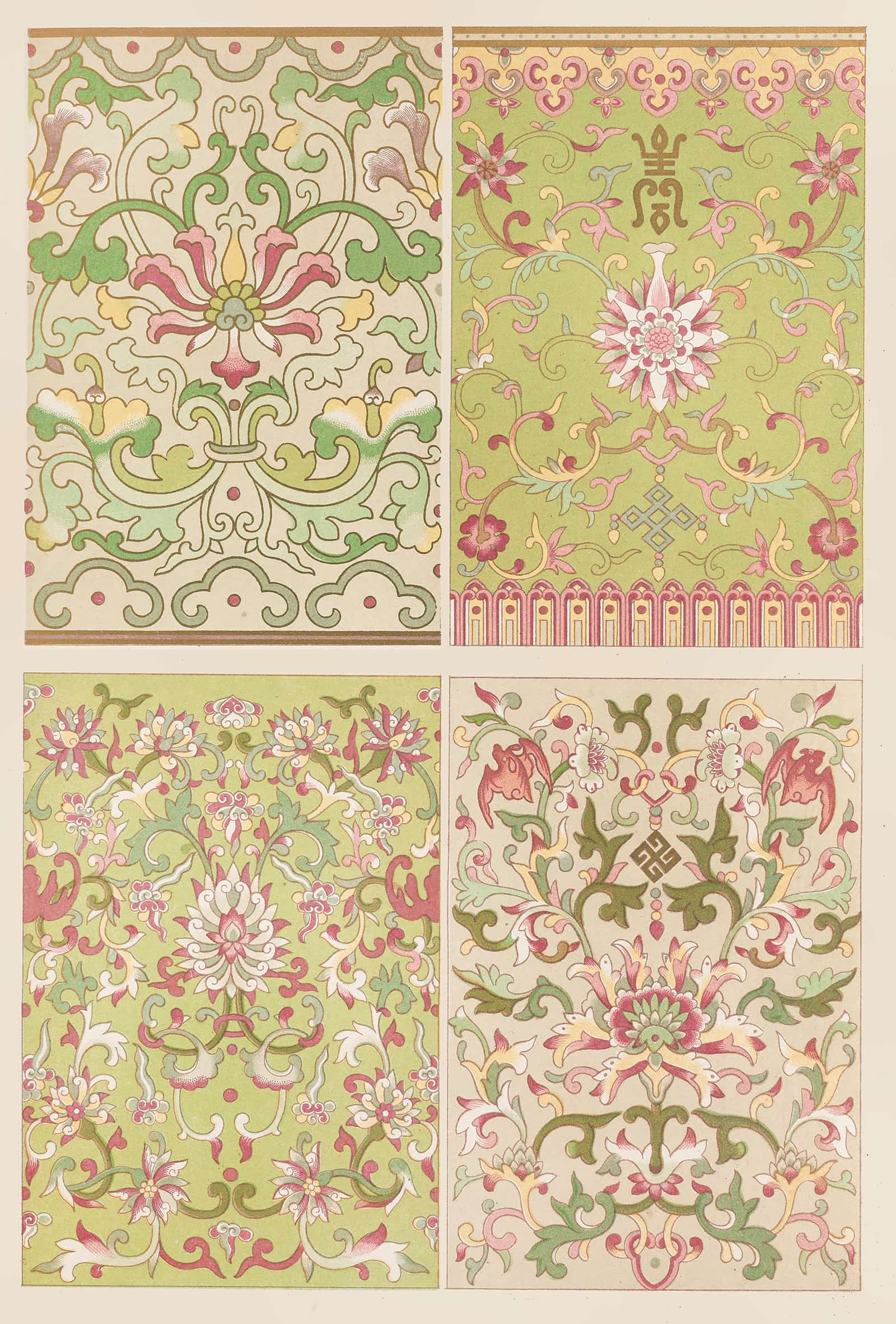 Examples Of Chinese Ornament Pl by Owen Jones Fine Art Print