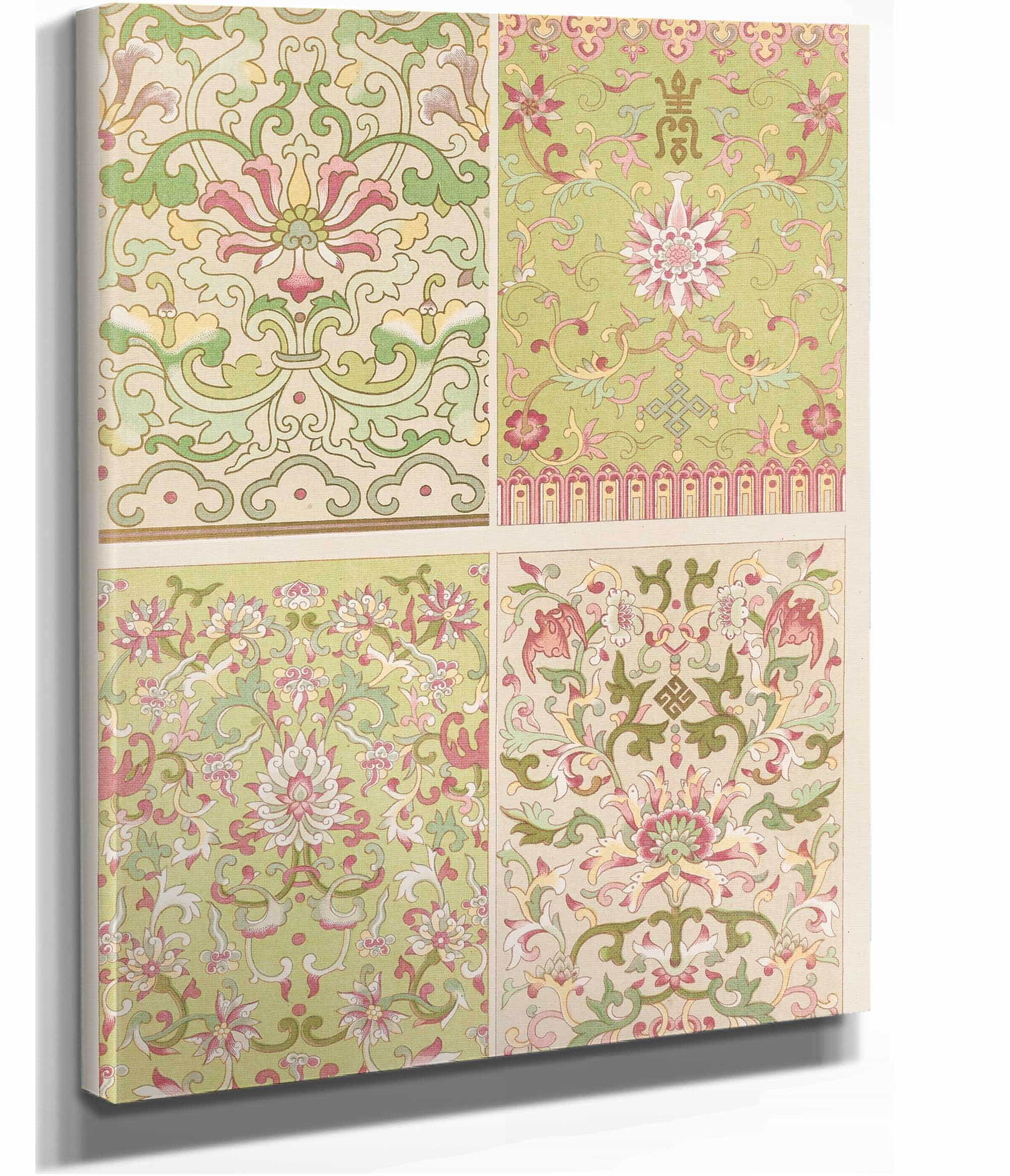 Examples Of Chinese Ornament Pl by Owen Jones Fine Art Print