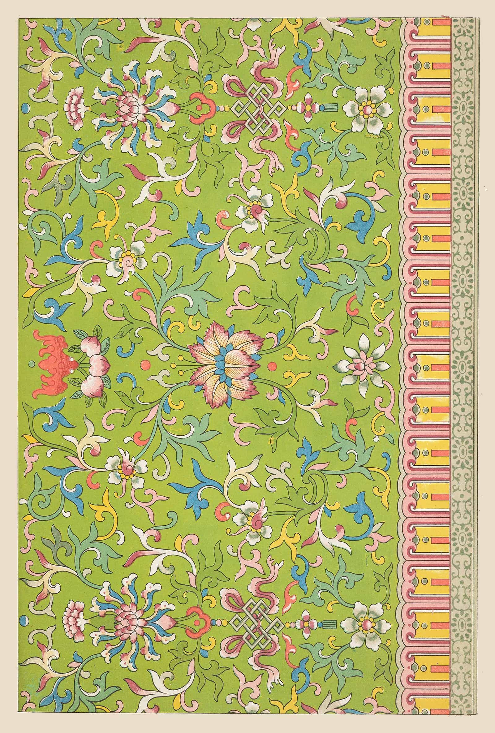 Examples Of Chinese Ornament Pl by Owen Jones Fine Art Print