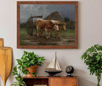 Oxen Pulling A Cart by Rosa Bonheur