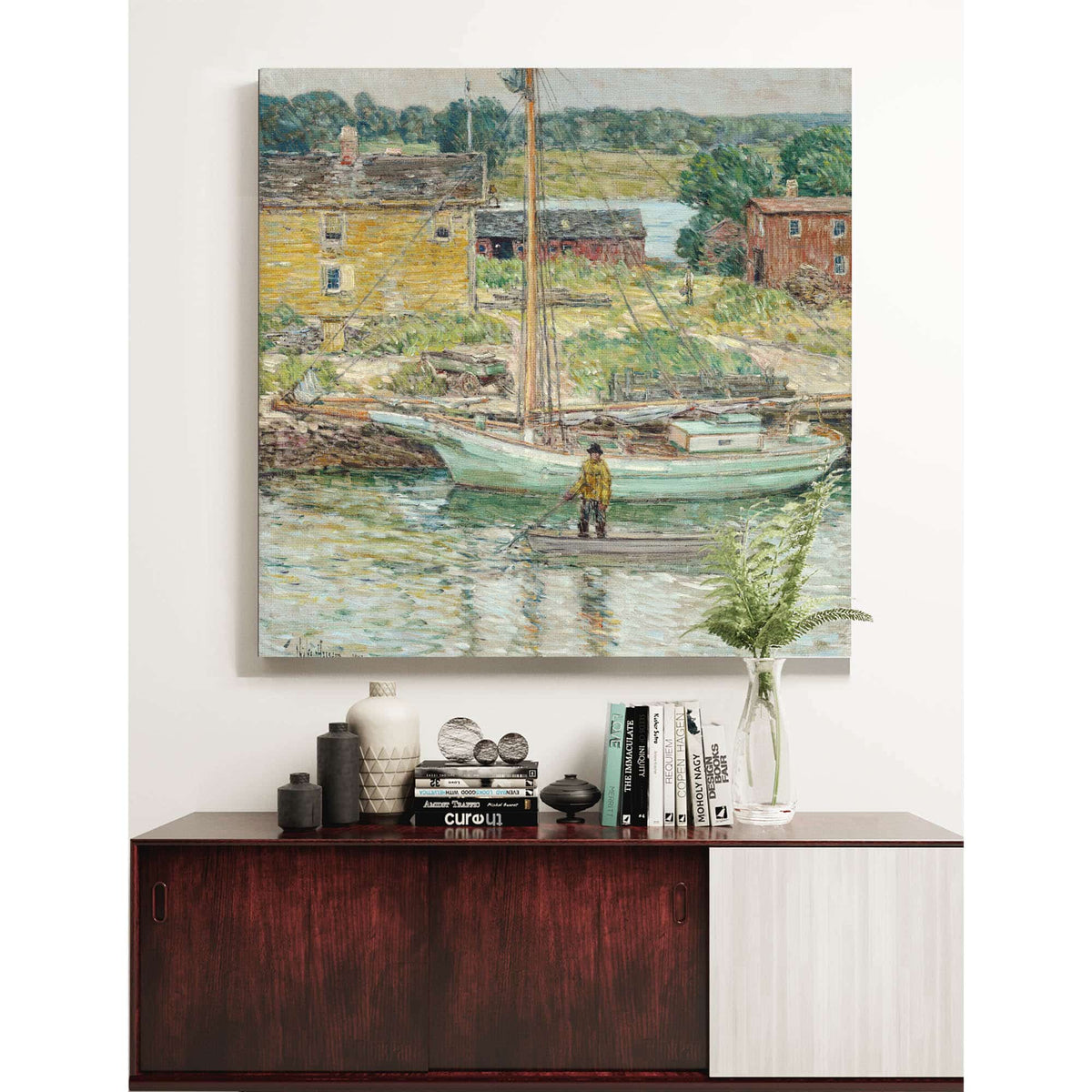 Oyster Sloopcos Cob by Childe Hassam