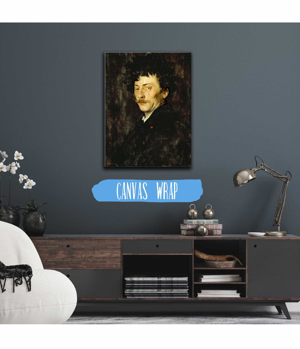 Pablo De Sarasate Portrait Of A Violinist by William Merritt Chase