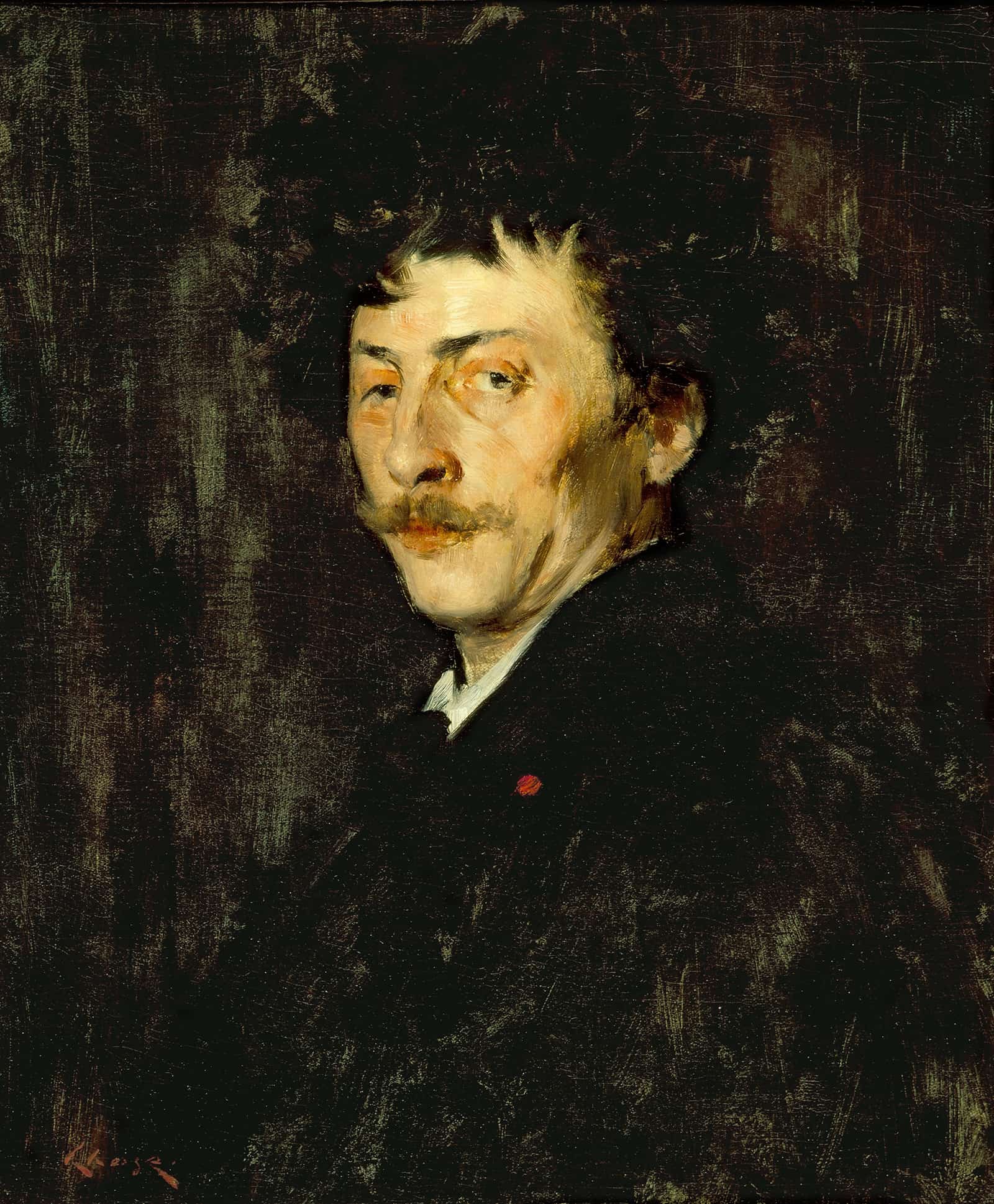 Pablo De Sarasate Portrait Of A Violinist by William Merritt Chase